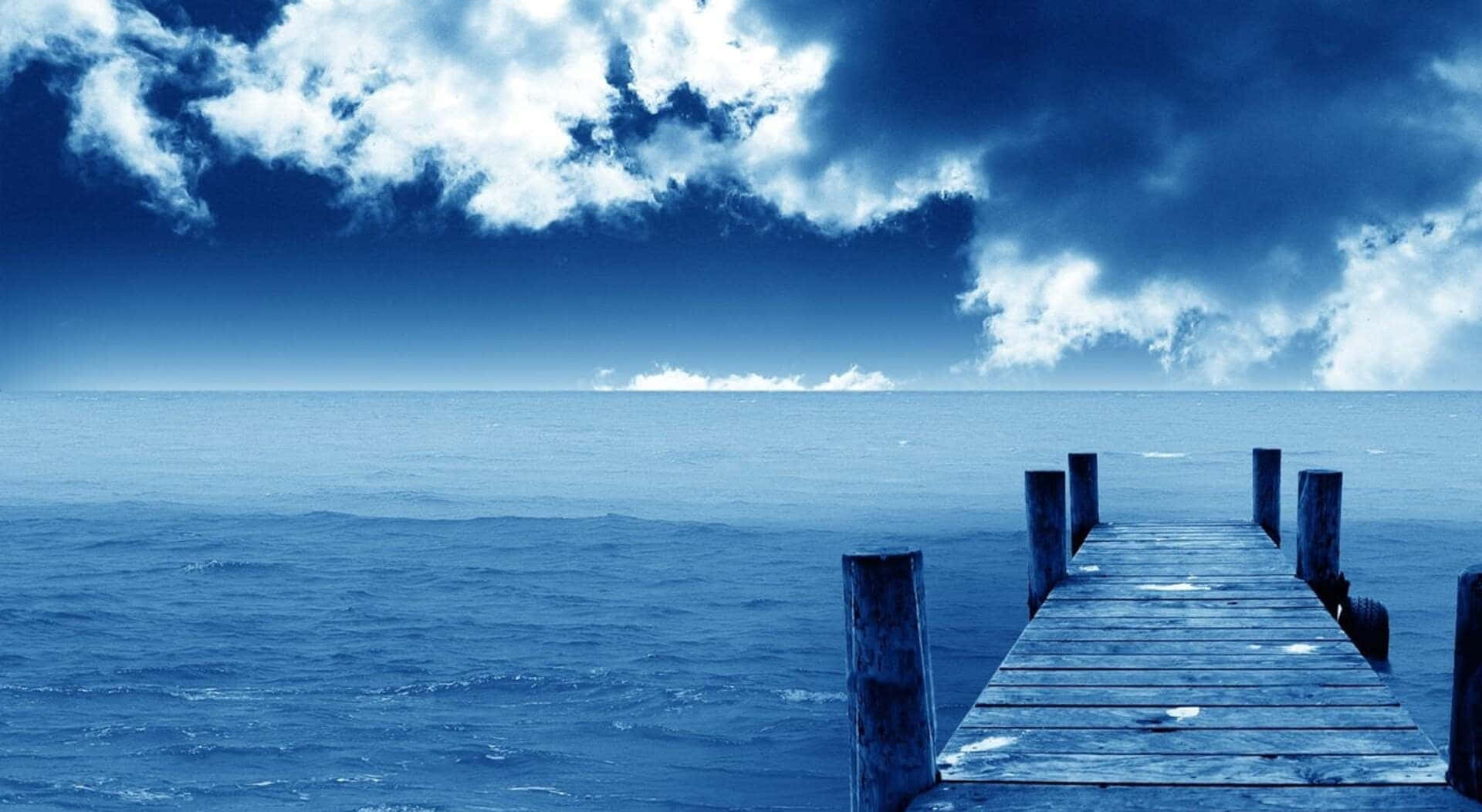 1080p Nature Background Blue Dock