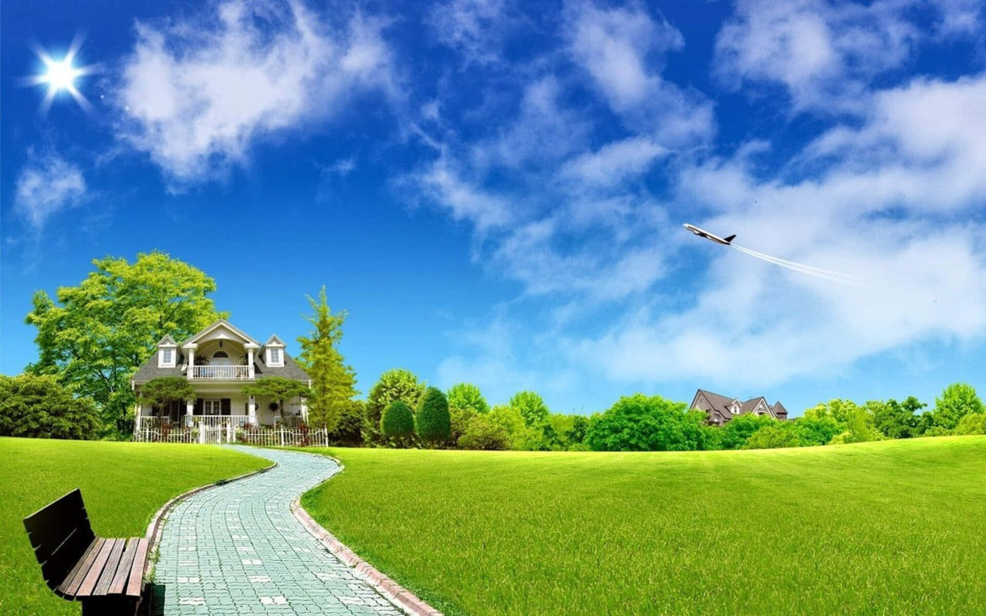 1080p Nature Background Front Yard