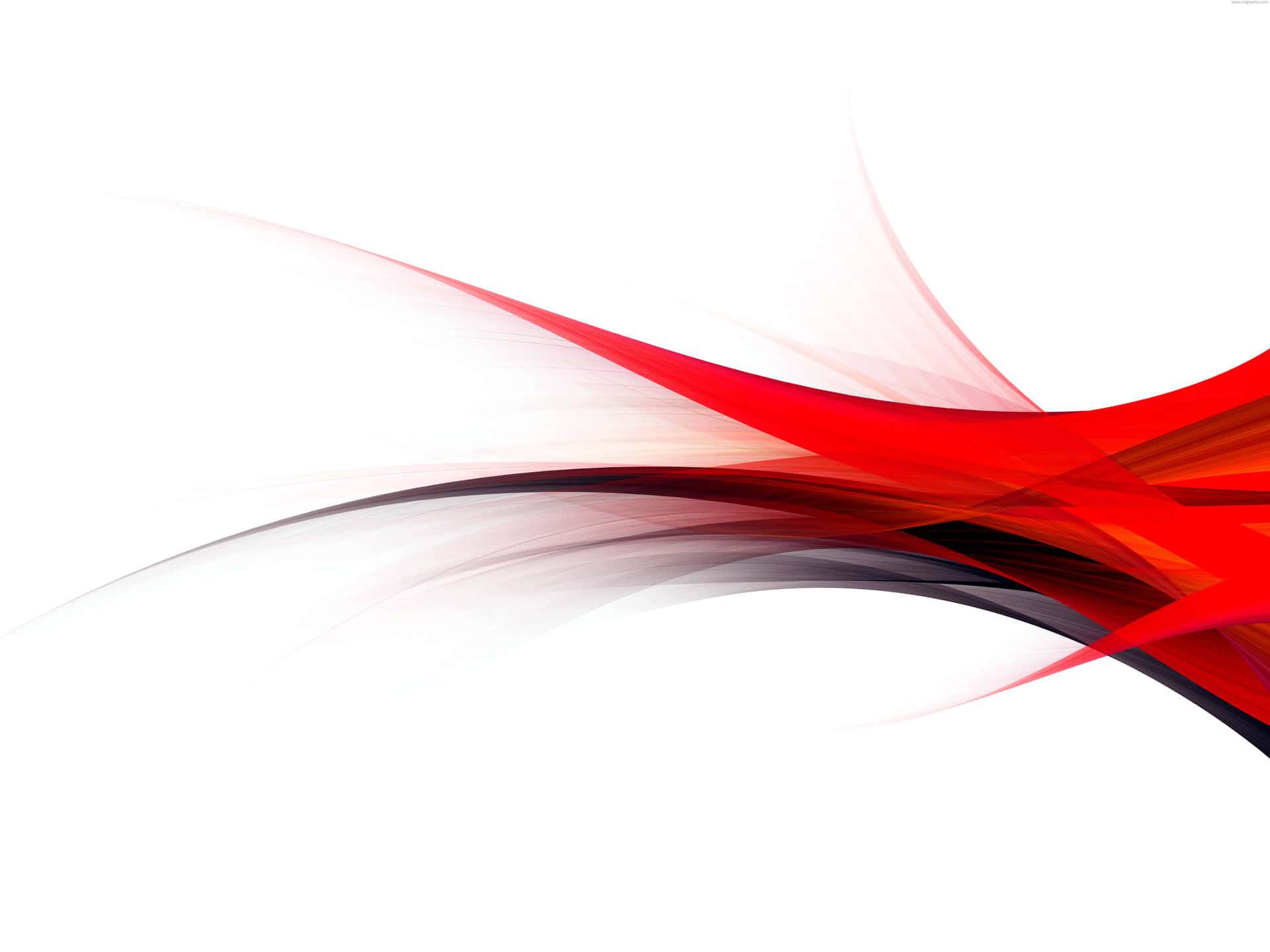 A Red And Black Abstract Background With A Wave