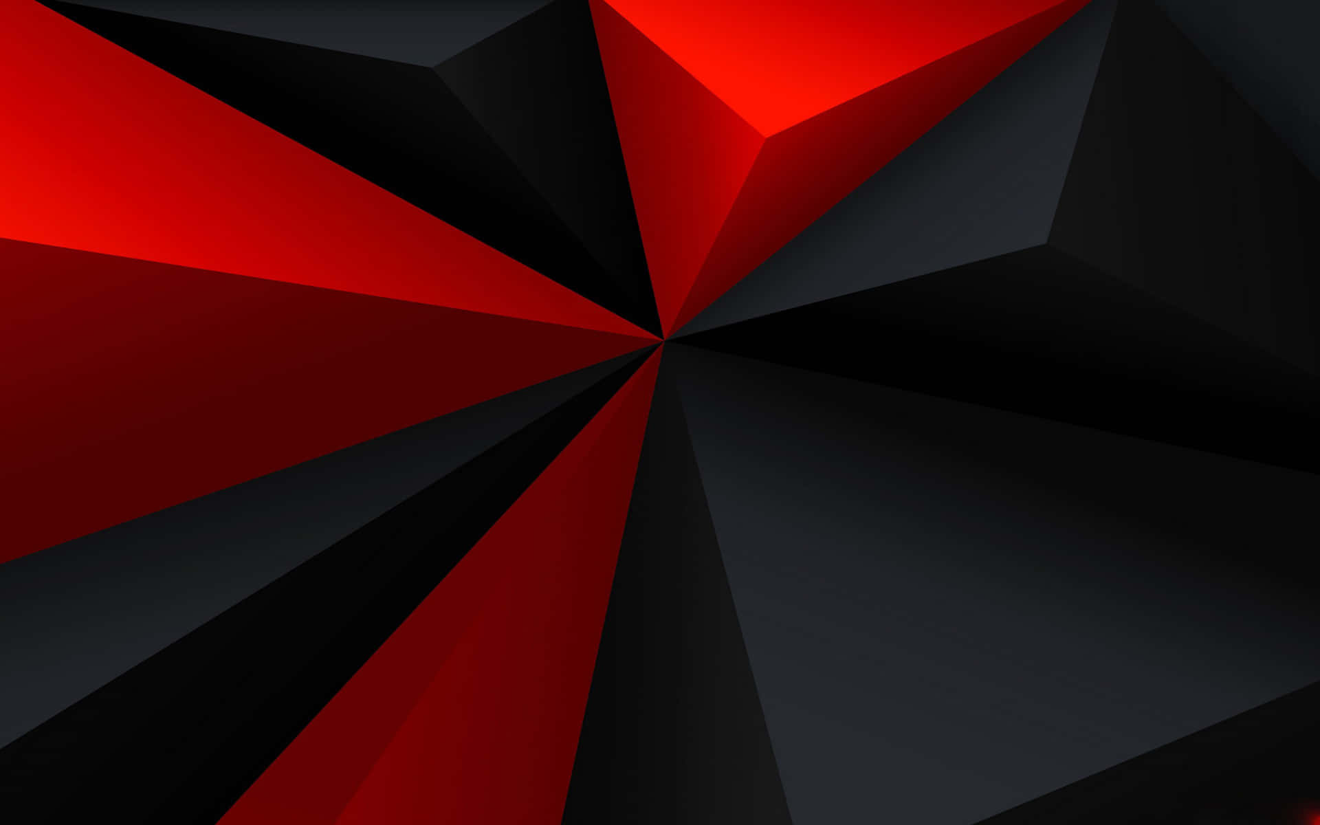 A Black And Red Abstract Background With A Triangle