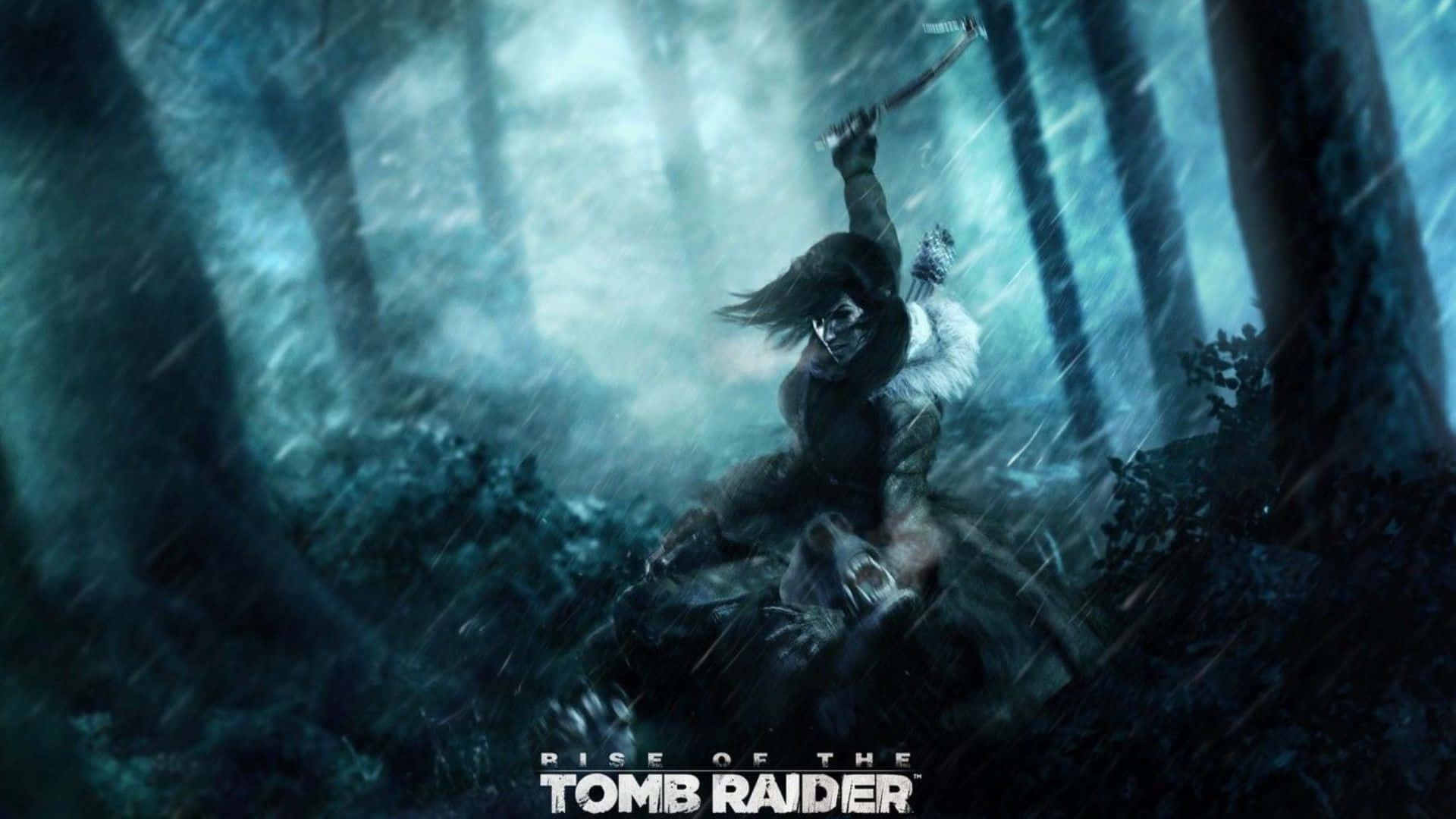 1080prise Of The Tomb Raider Strid Regn Bakgrund