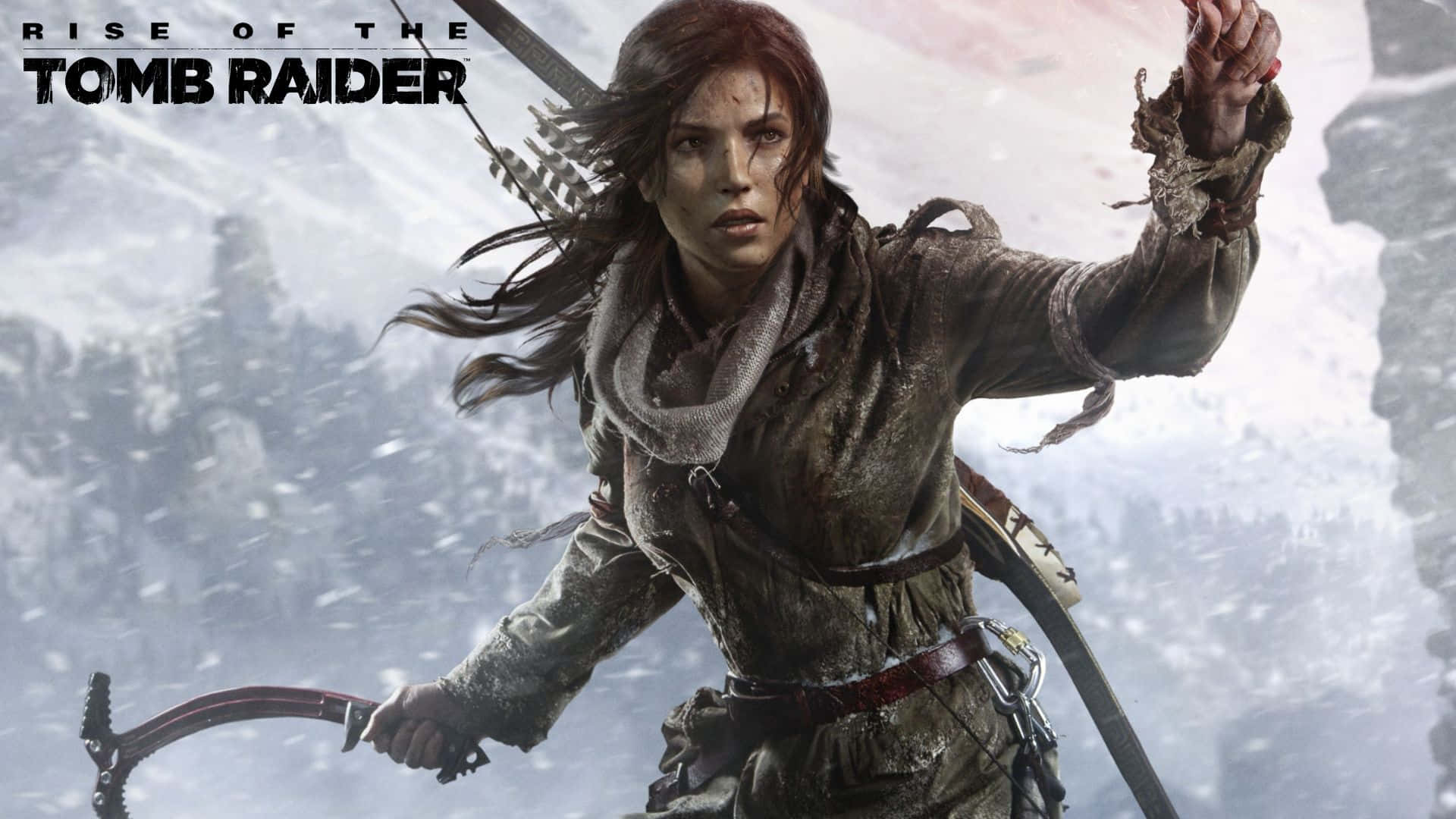 1080p Rise Of The Tomb Raider Lara Croft Serious Background