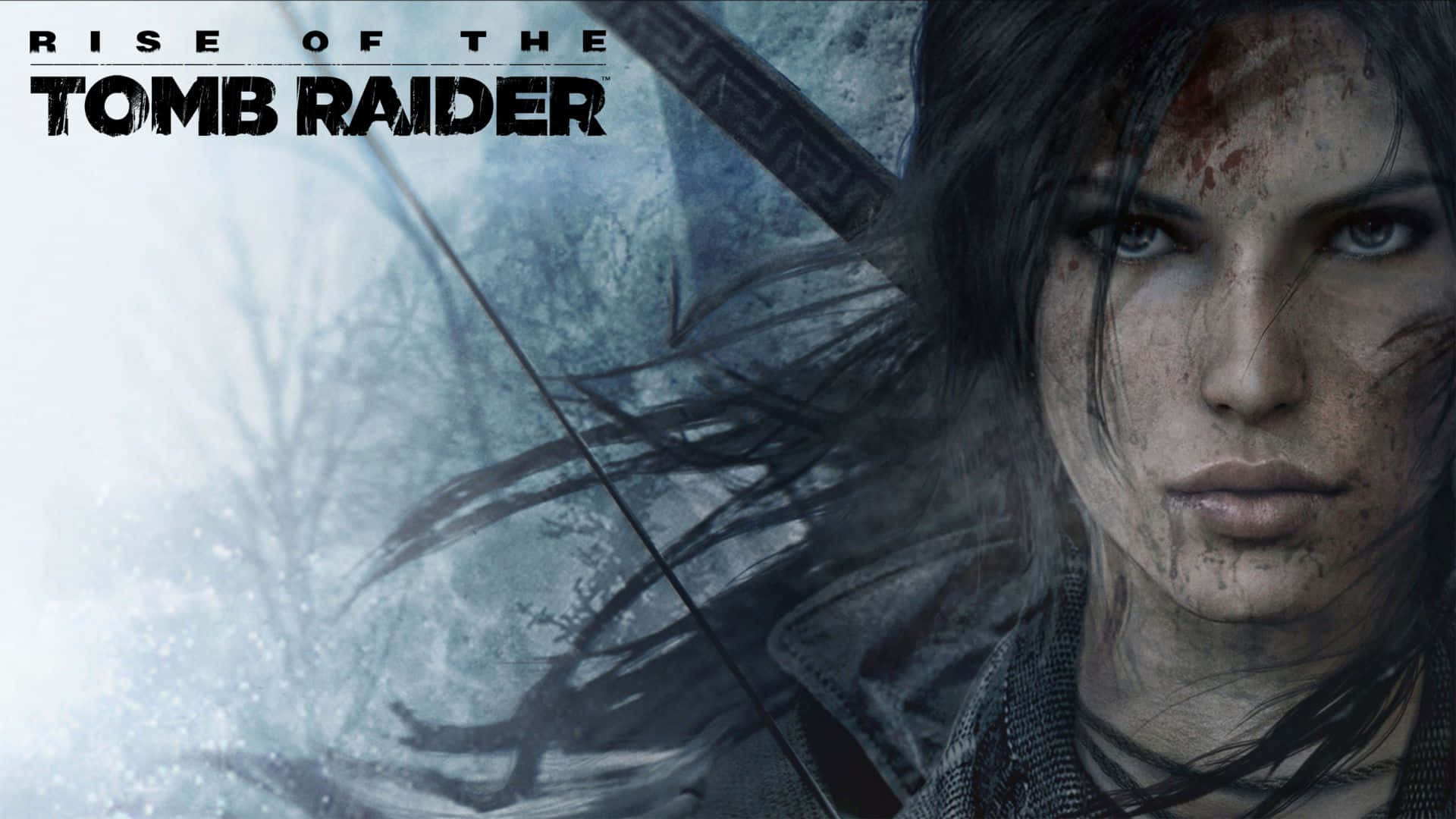 Sfondoin Primo Piano Di Lara Croft, Tratto Da Rise Of The Tomb Raider, In Risoluzione 1080p.