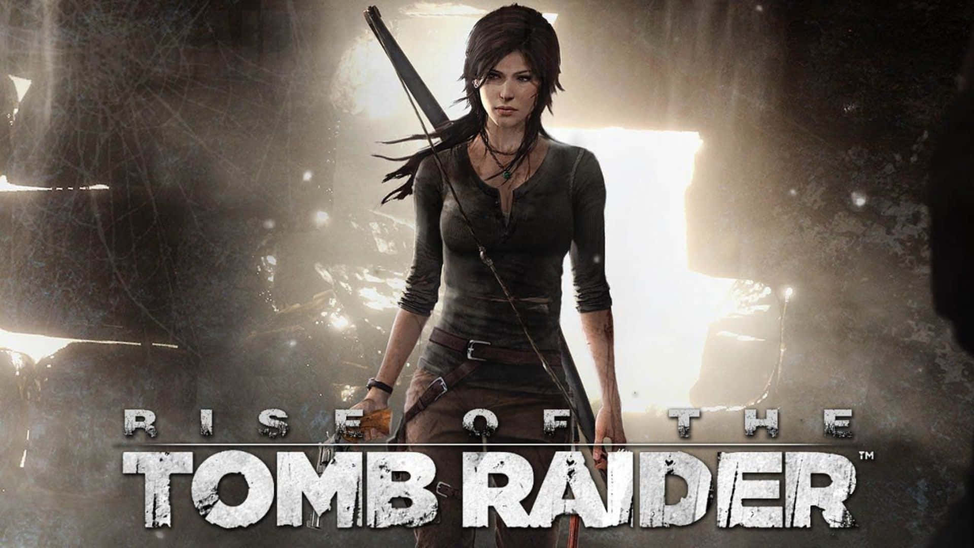 Sfondofrontale Di Lara Croft In 1080p Rise Of The Tomb Raider