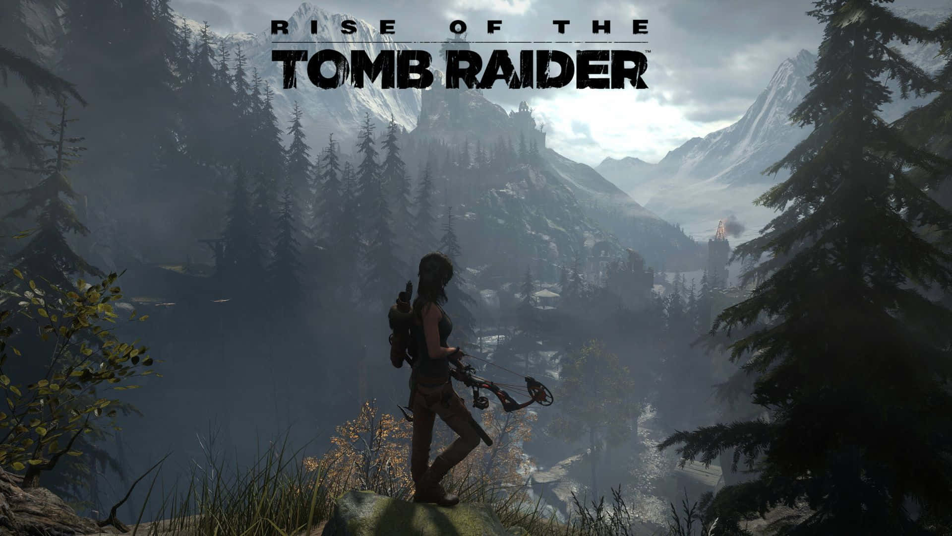 1080prise Of The Tomb Raider Djup Bergen Bakgrundsbild