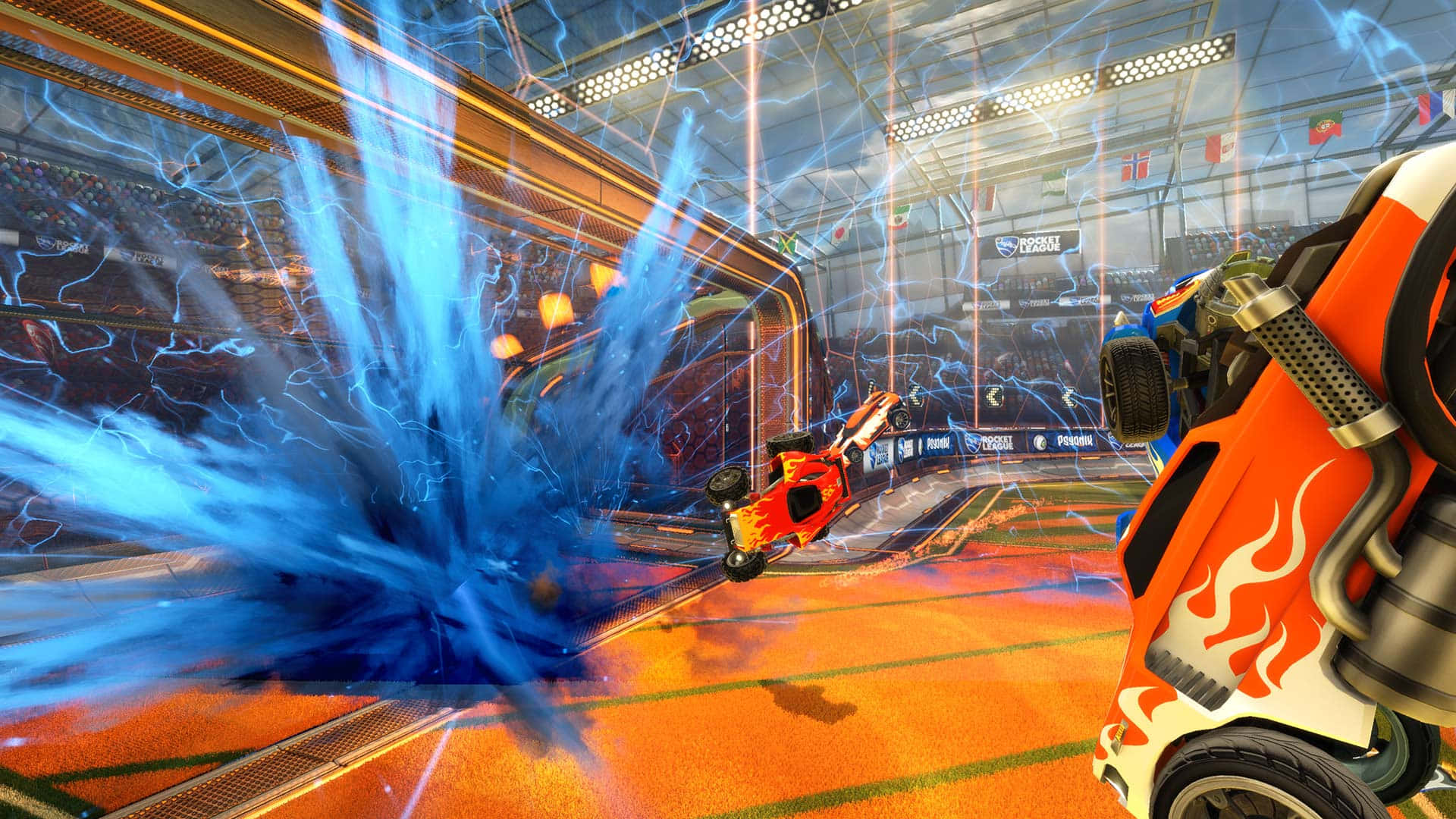 Blasting off in the high-octane game of Rocket League!