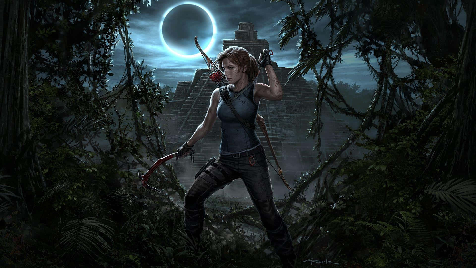 Laracroft Dyker Upp Redo För Äventyr I Shadow Of The Tomb Raider.