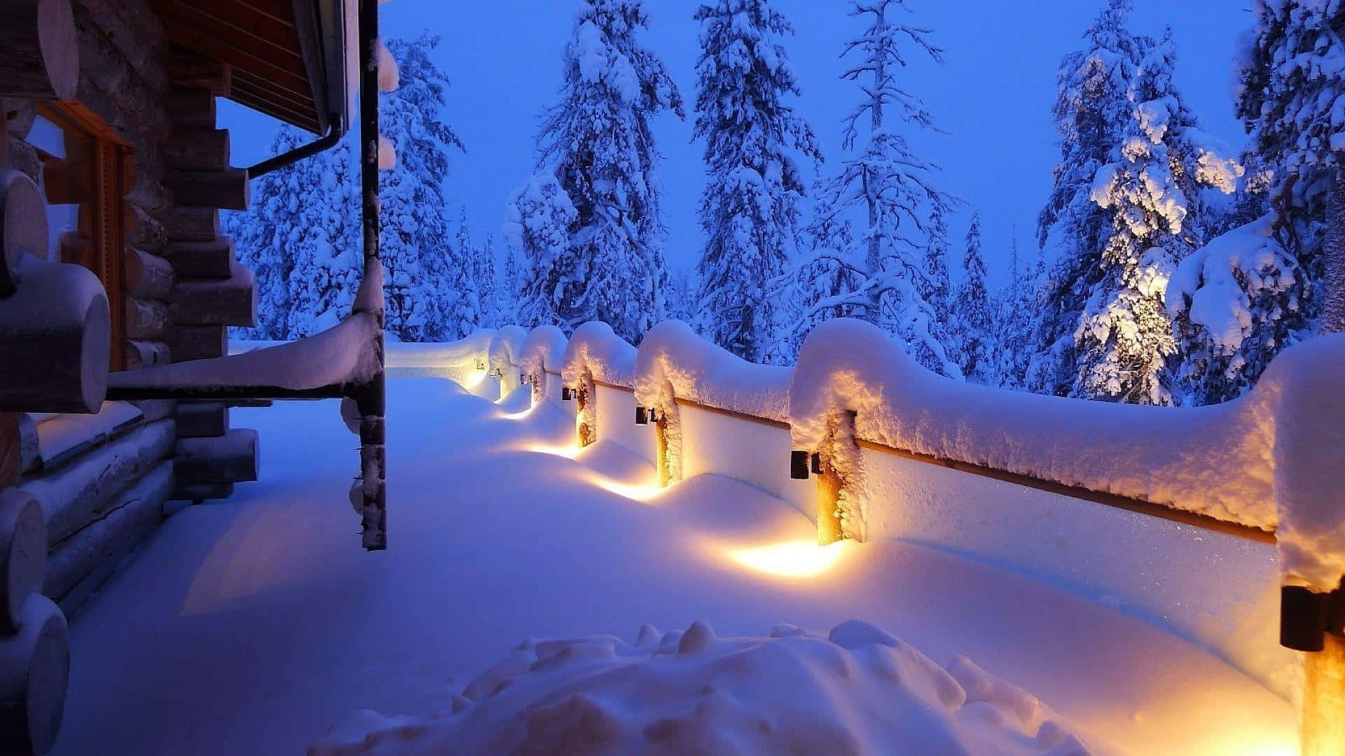 Cozy Winter Scene in High Definition
