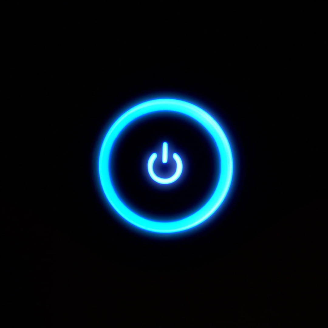 1080x1080 Xbox Blue Power Button Picture