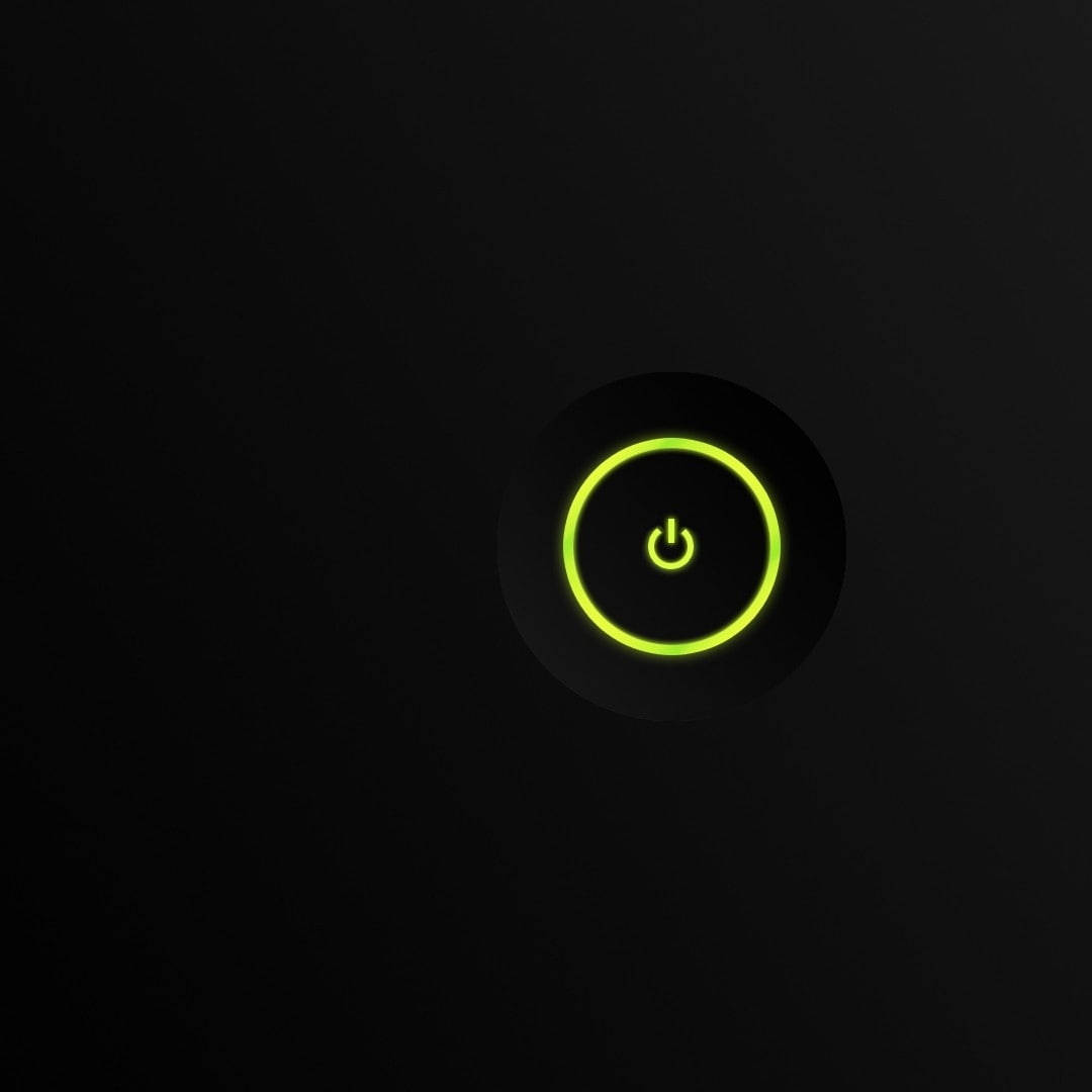1080x1080 Xbox Yellow-green Power Button Wallpaper