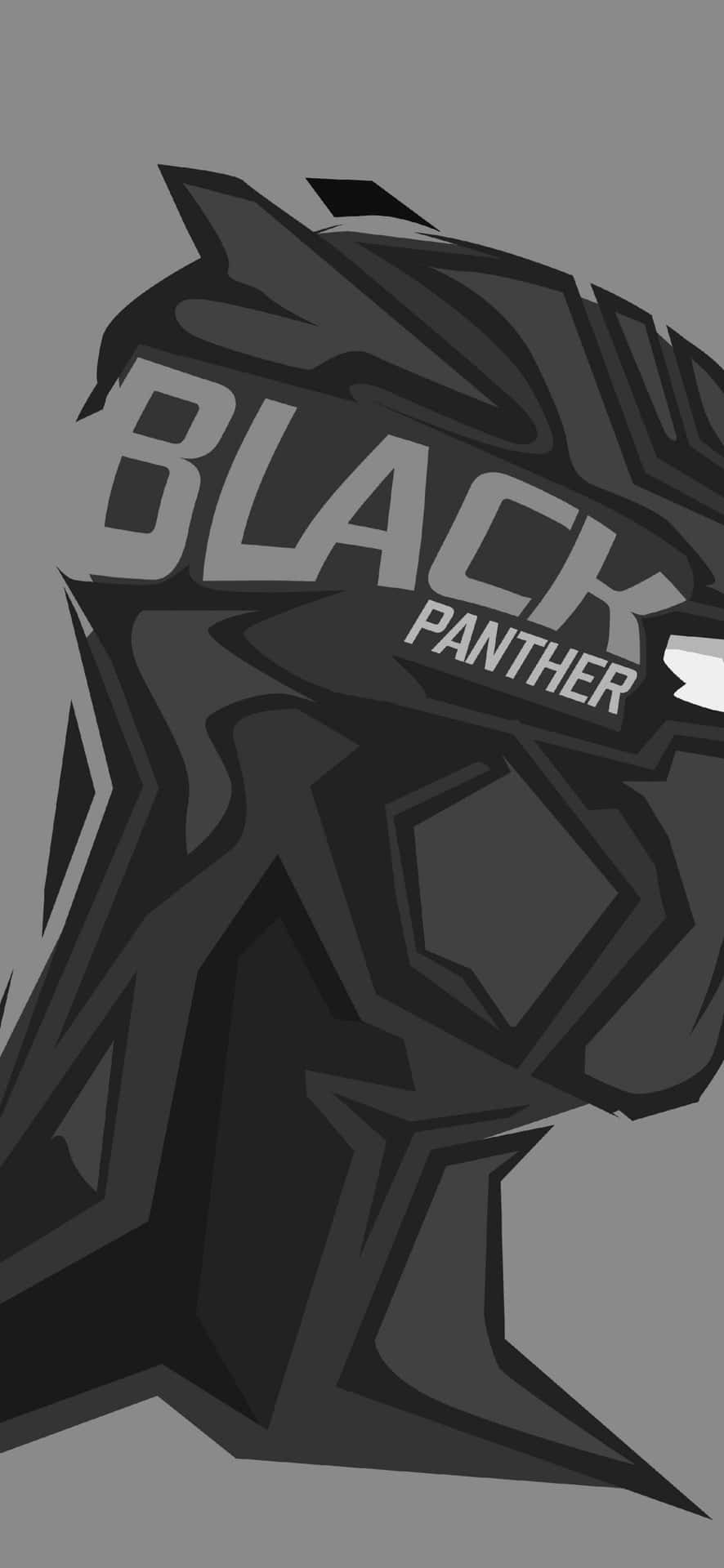1080x2340 4k Black Panther Monochrome Digital Art Wallpaper