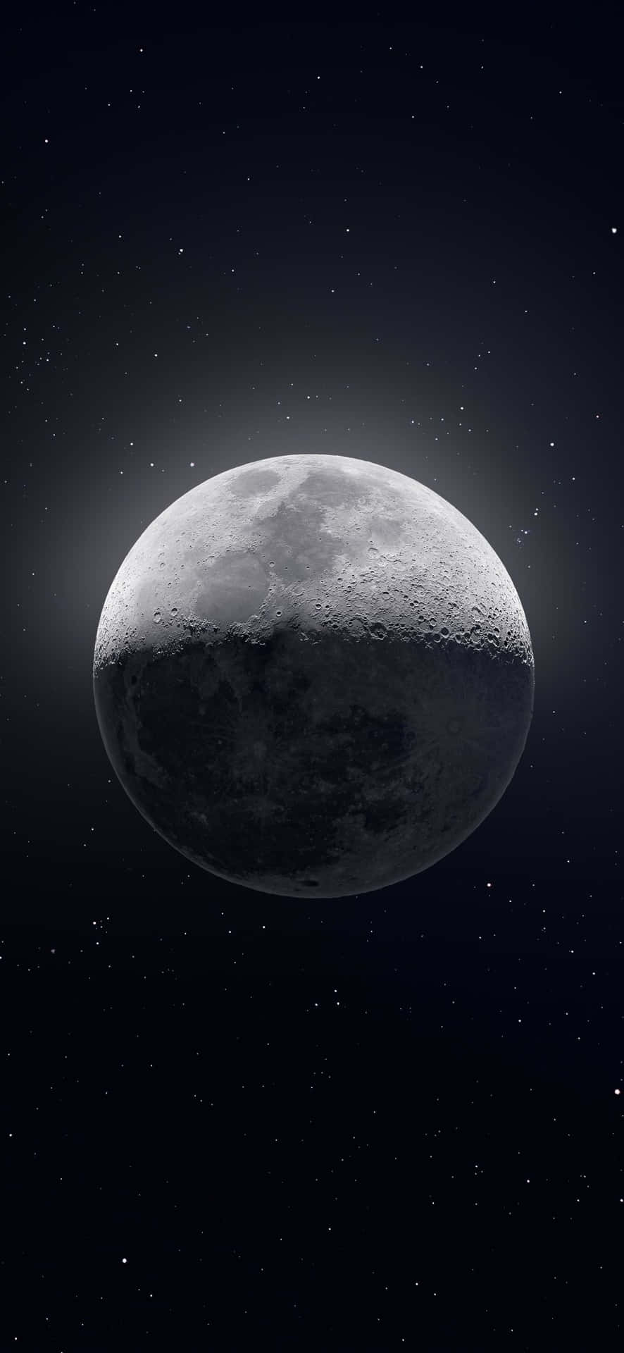 1080x2340 4k Dark Moon Crescent Digital Art Wallpaper