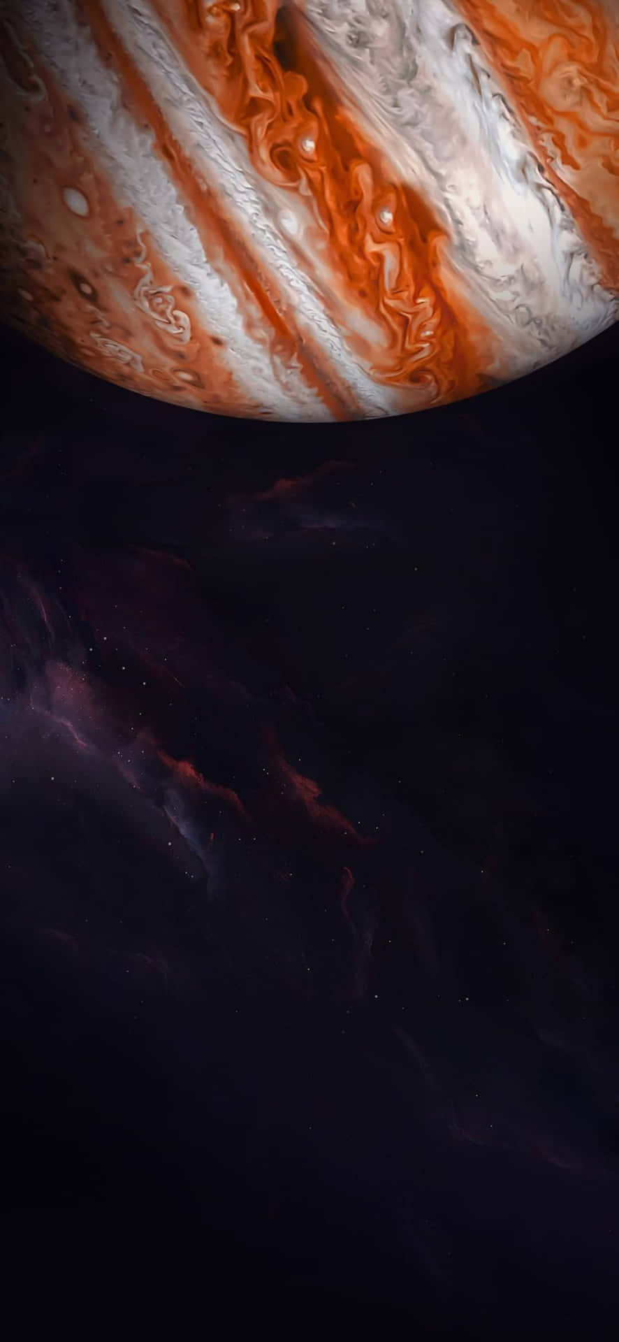 1080x2340 4k Planet Jupiter Slanted Digital Art Wallpaper