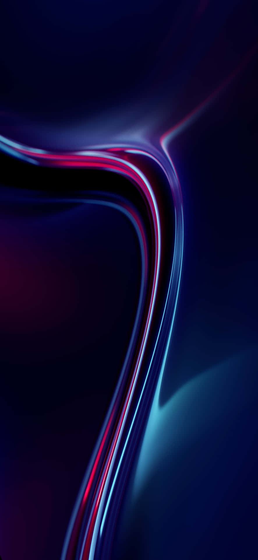 1080x2340 4k Neon Abstract Wave Wallpaper