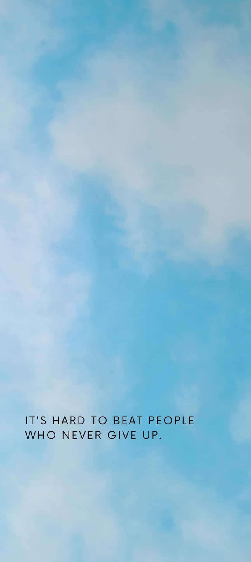 A captivating blue sky with a stunning sky blue horizon Wallpaper