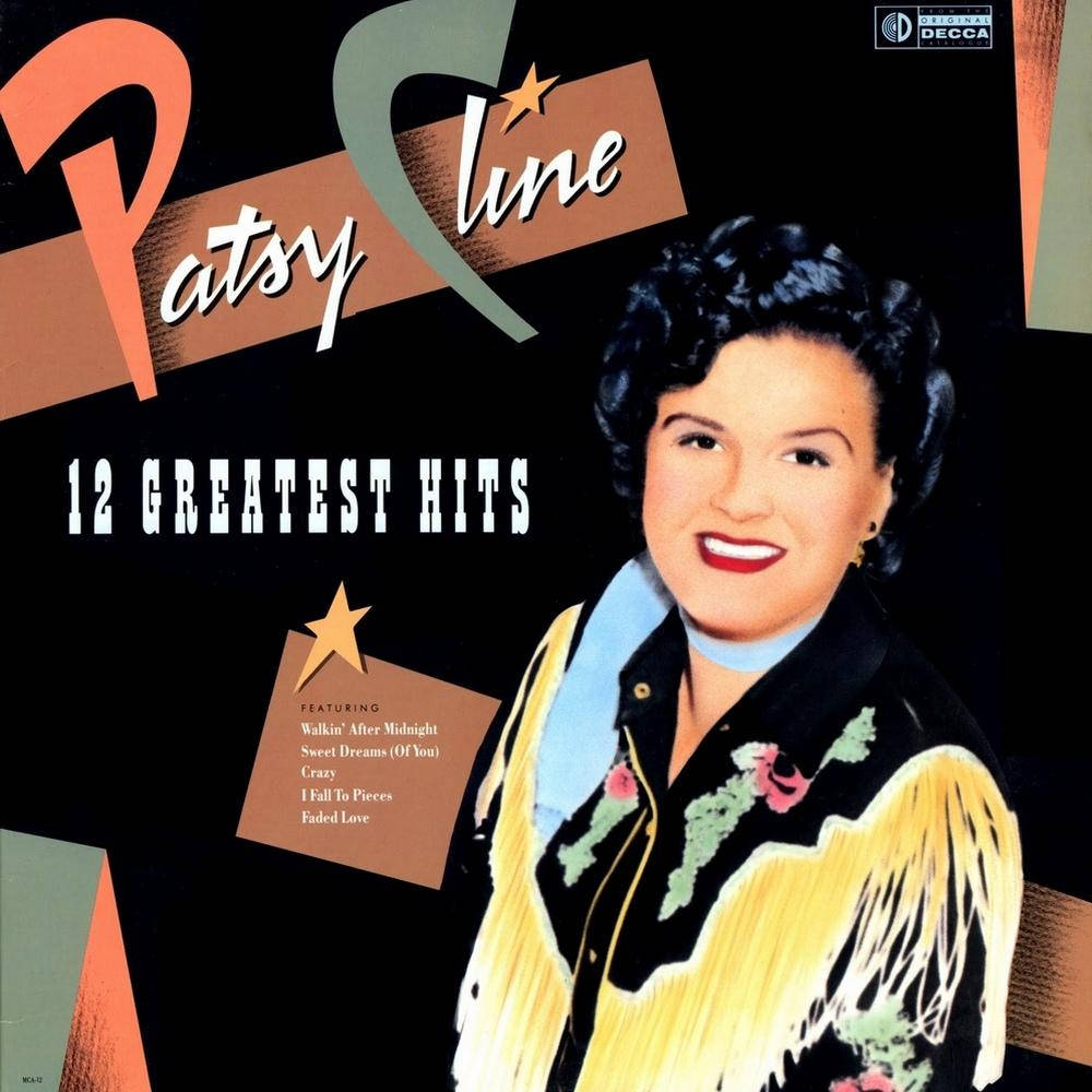 12 største hits album dække Patsy Cline Wallpaper