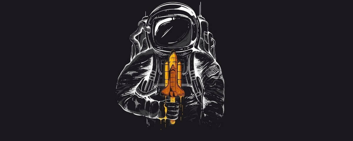1200x480 Astronaut Holding Space Popsicle Wallpaper