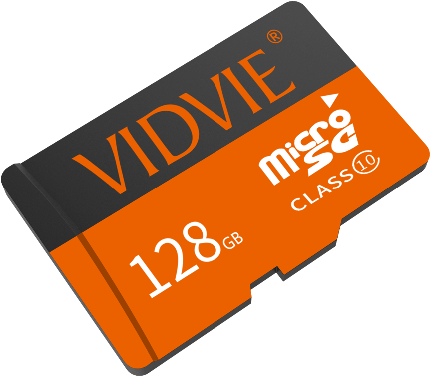128 G B Orange Micro S D Card PNG