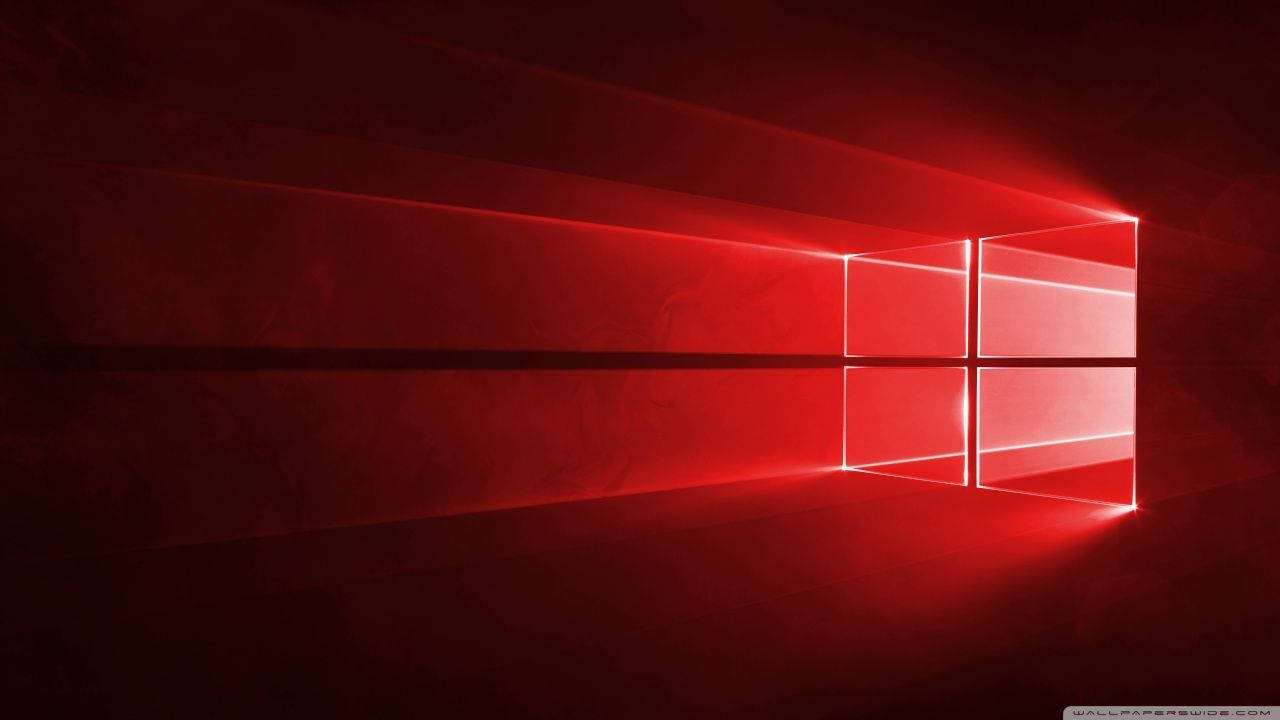 Red Windows Logo For 1280x720 Gaming Wallpaper