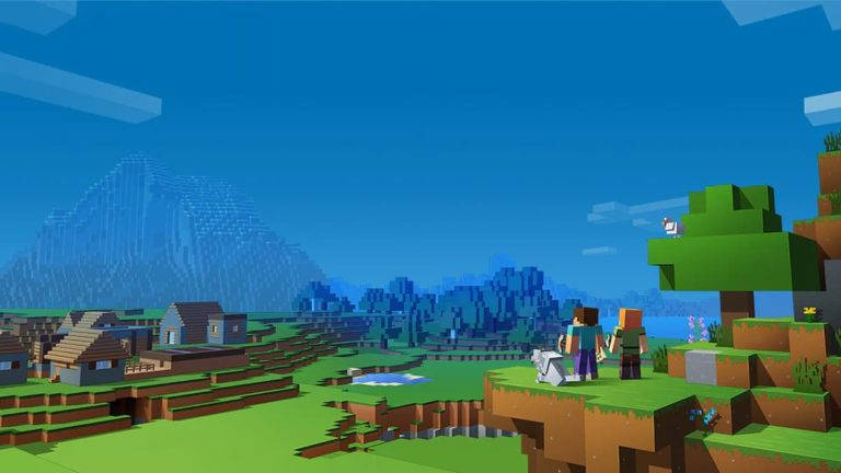 1280x720 Vast Minecraft Field Background