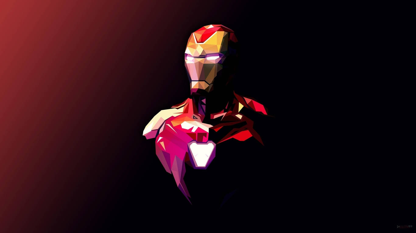 1366 X 768 Marvel Ironman Bust