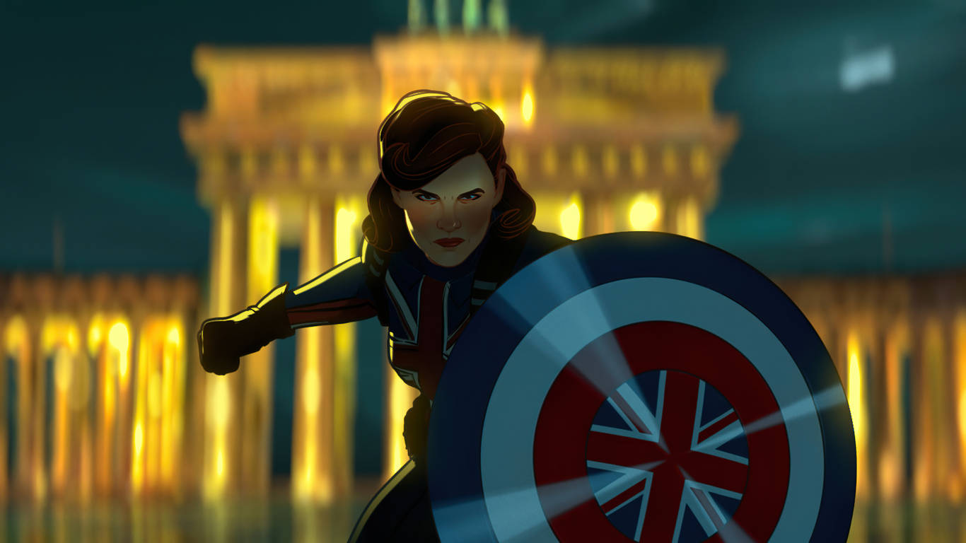 1366 X 768 Marvel Peggy Carter In What If Background