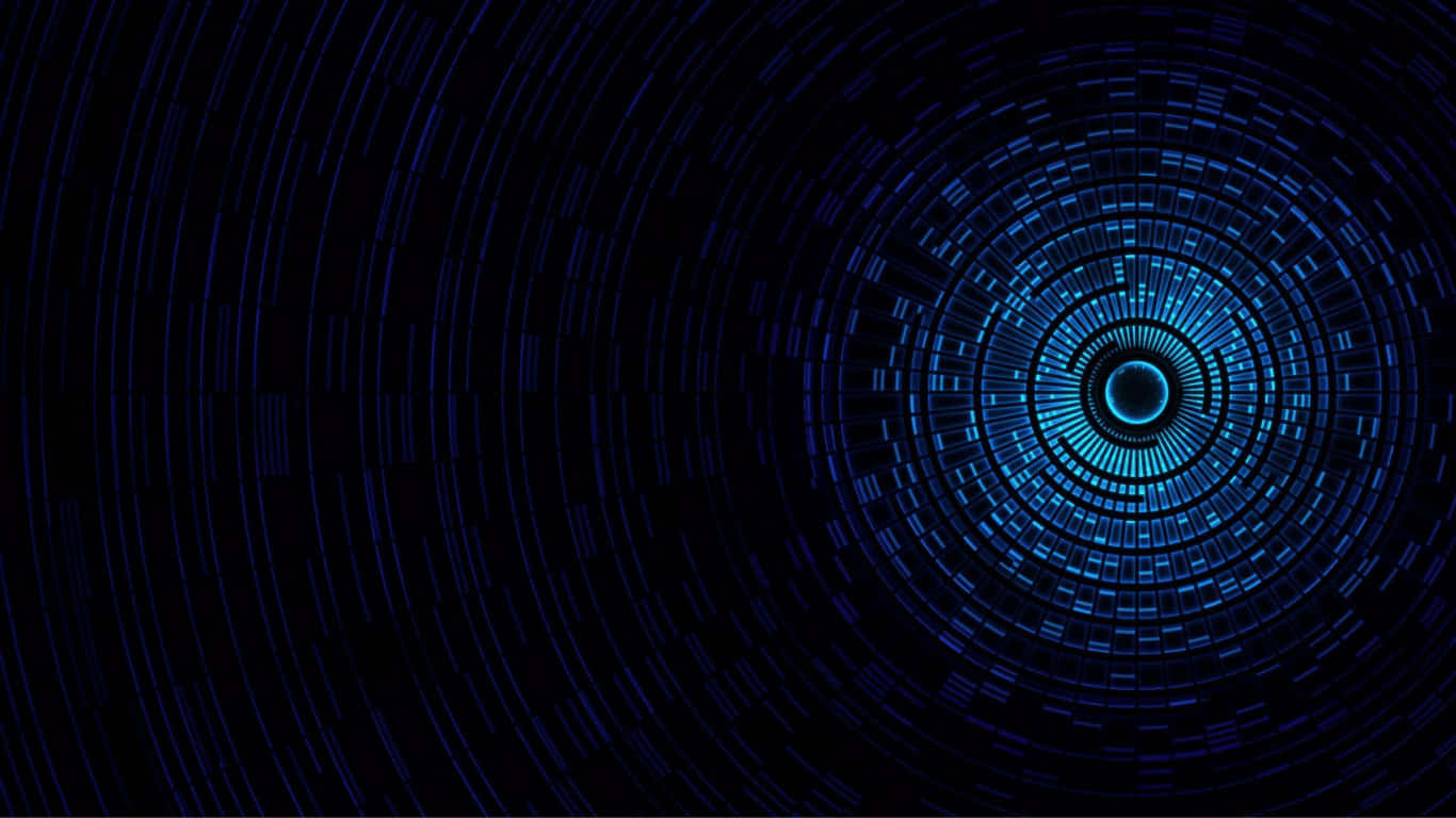 Enblå Spiral Bakgrund Med Blåa Linjer