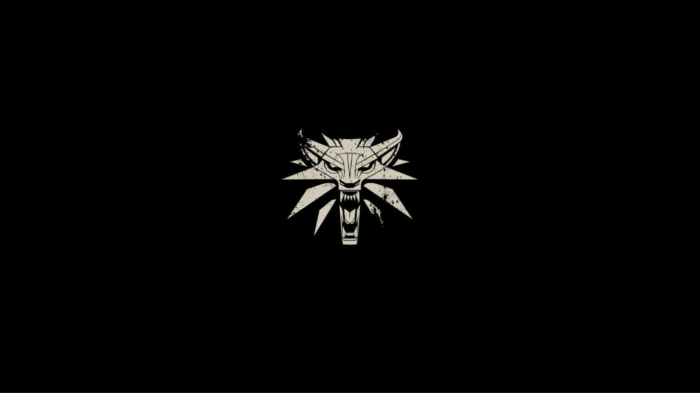 the witcher logo on a black background