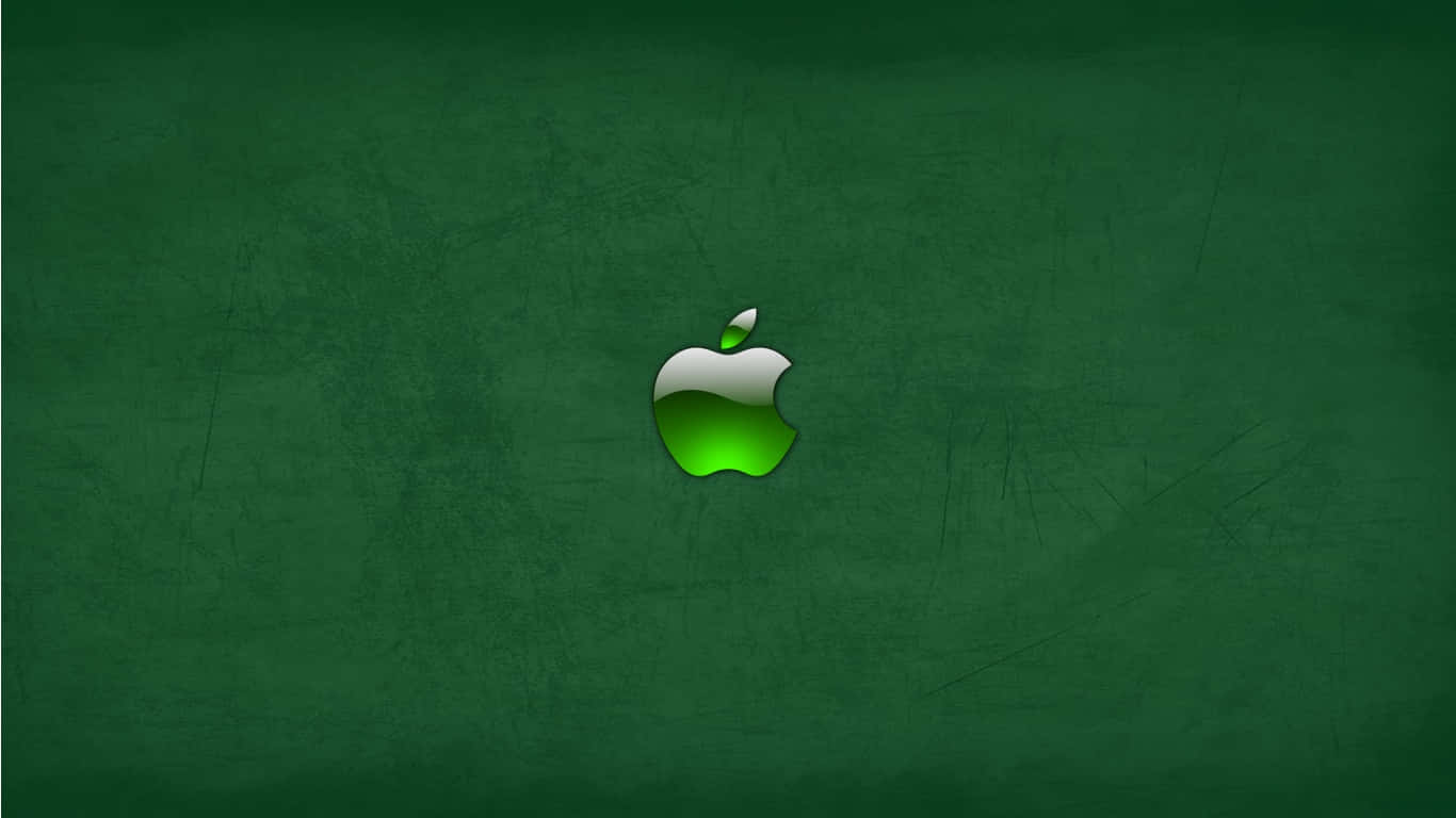 Enröd Apple-logotyp Mot En Mörk Bakgrund.