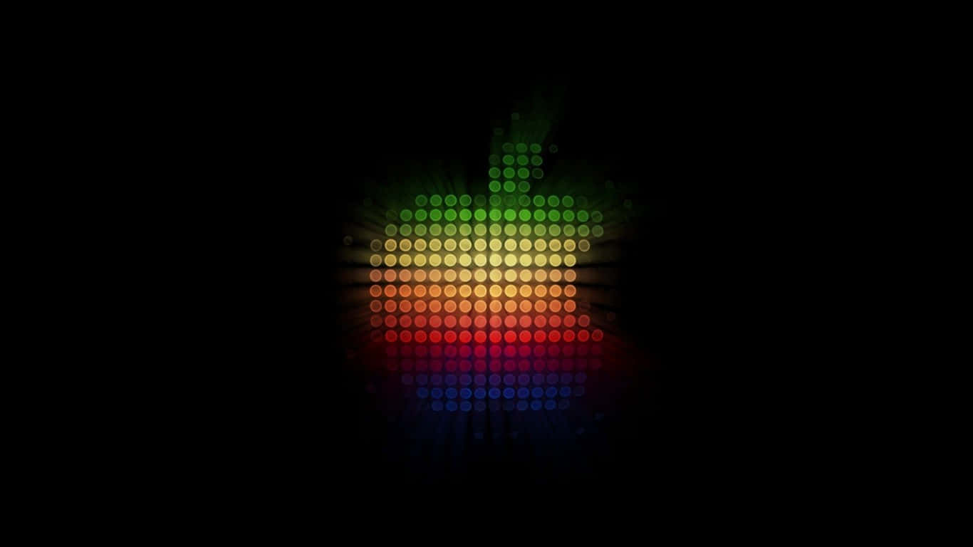 Playful Apple Logo on 1366x768 Resolution