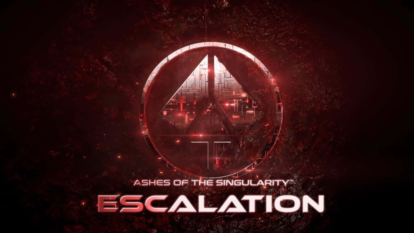 1366x768 Ashes Of The Singularity Escalation Logo Background