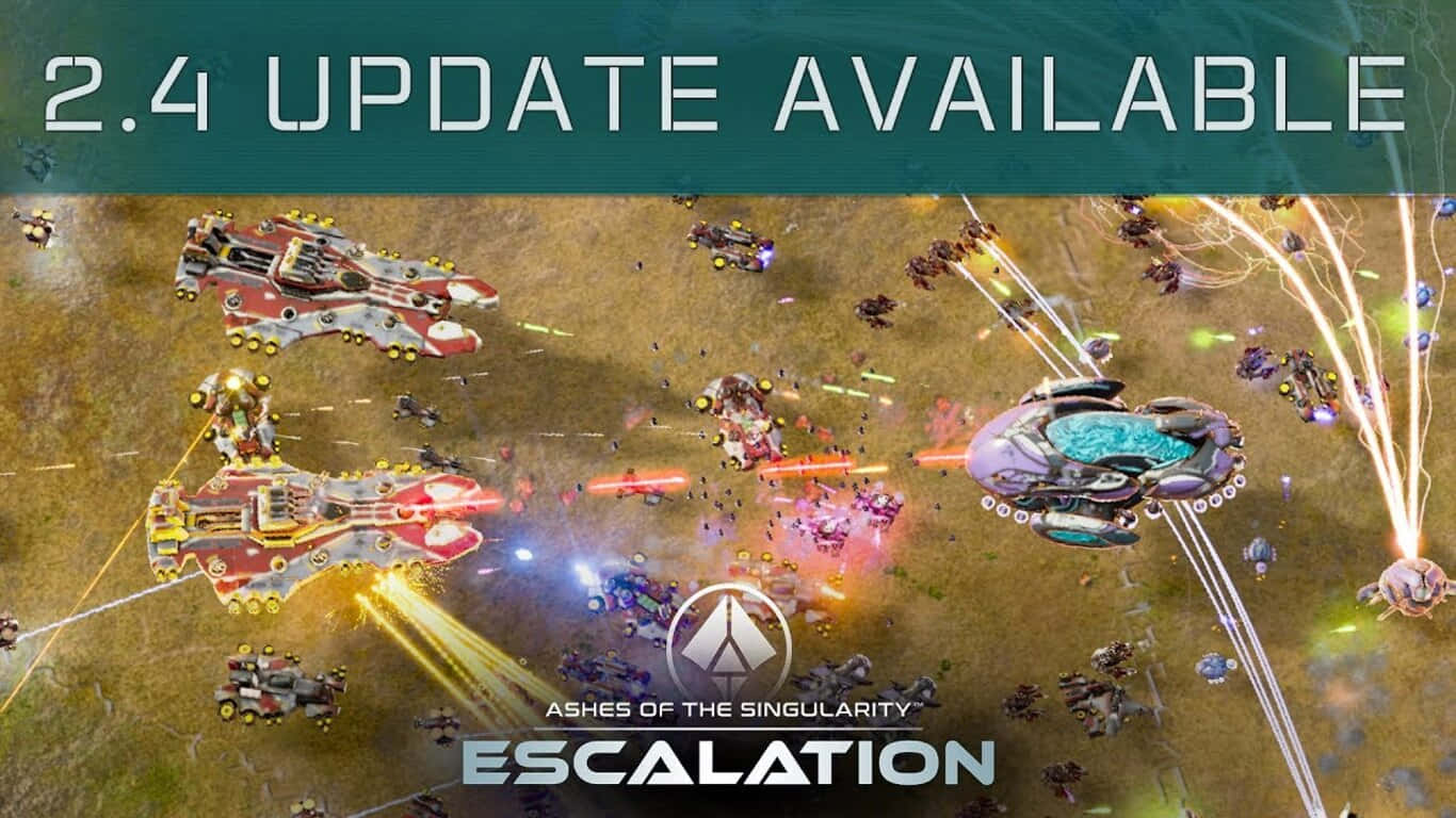 1366x768 Ashes Of The Singularity Escalation Update Screen Background