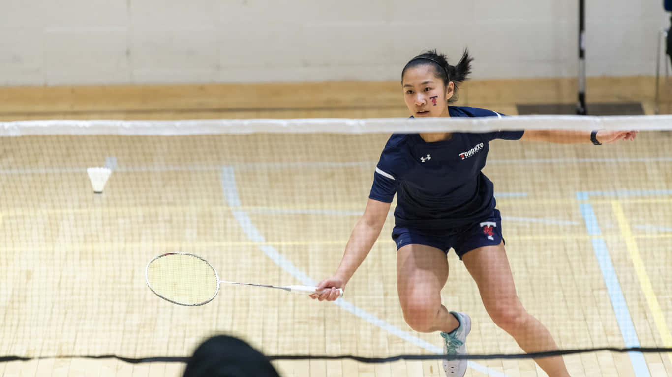 Practice Makes Perfect: Badminton Player on Court