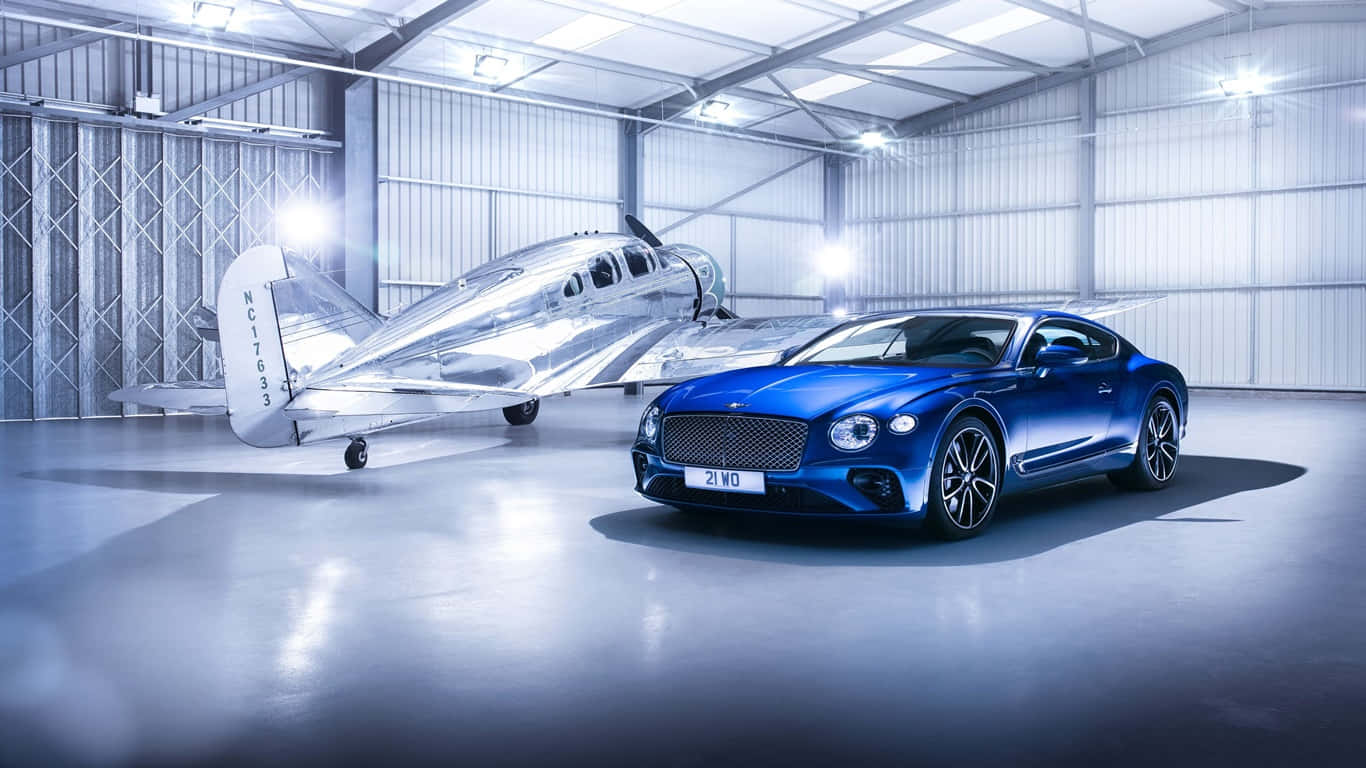 1366x768bentley Hintergrund Blau 2017 Bentley Continental Gt