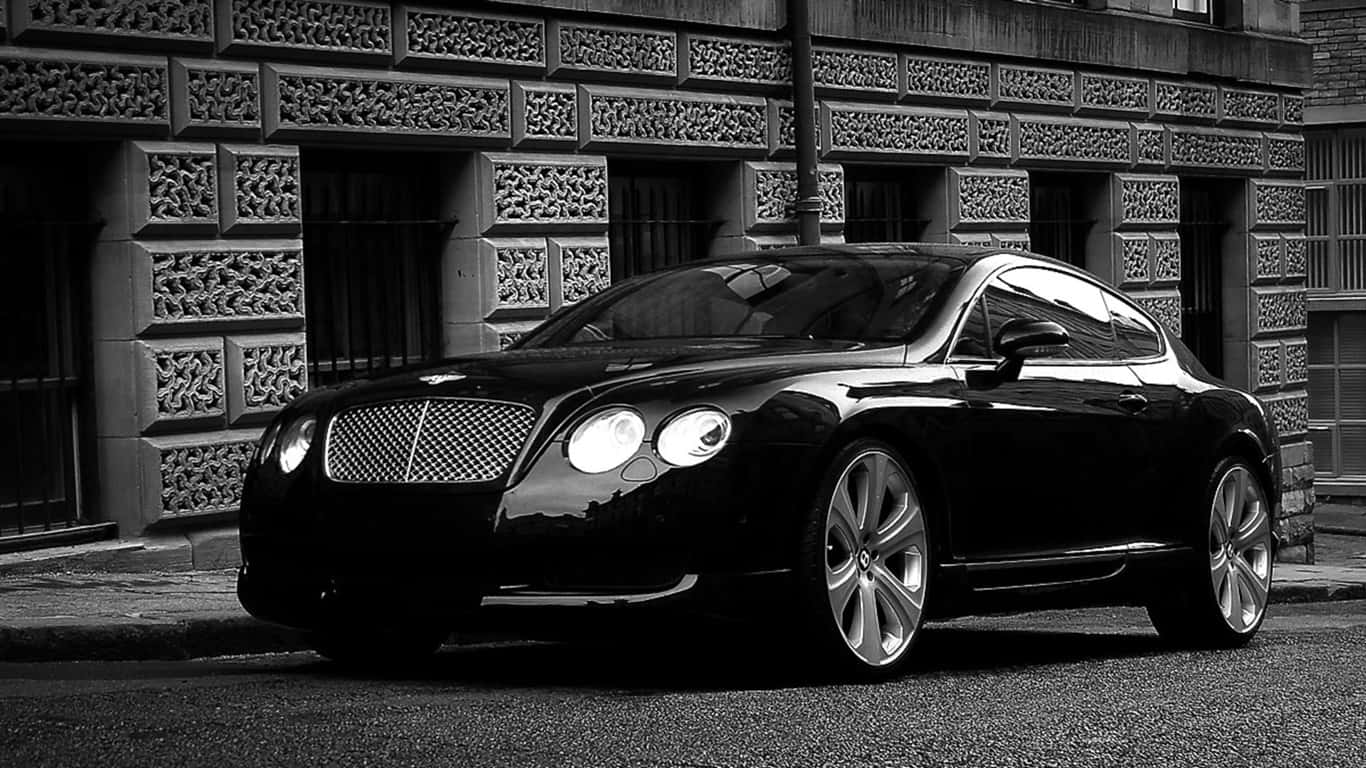 1366x768fondo De Pantalla Bentley Negro 2008 Bentley Continental Gt