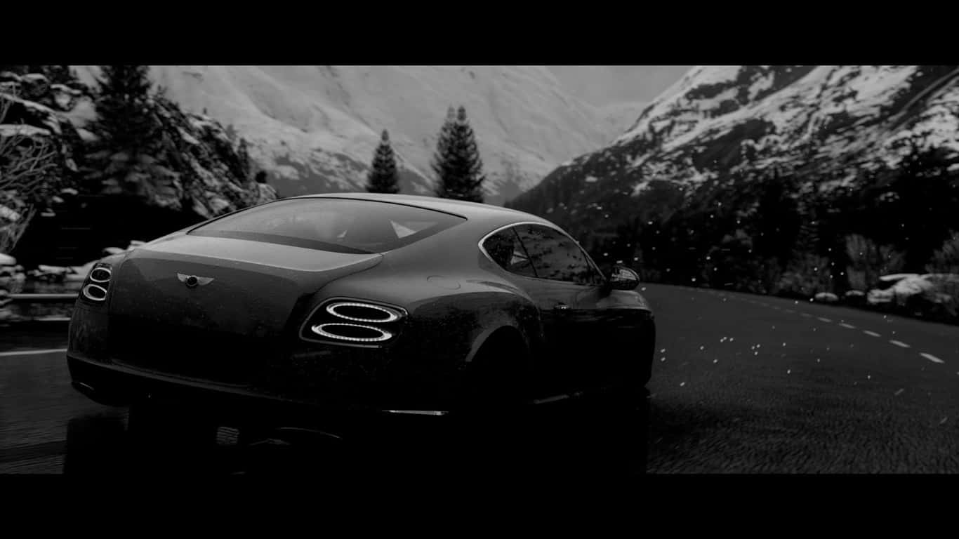 1366x768 Bentley Background Black 2017 Bentley Continental GT In The Mountains