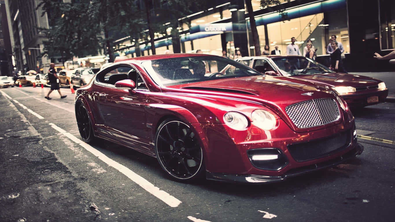Genießensie Den Luxus Des Bentley Sedans.