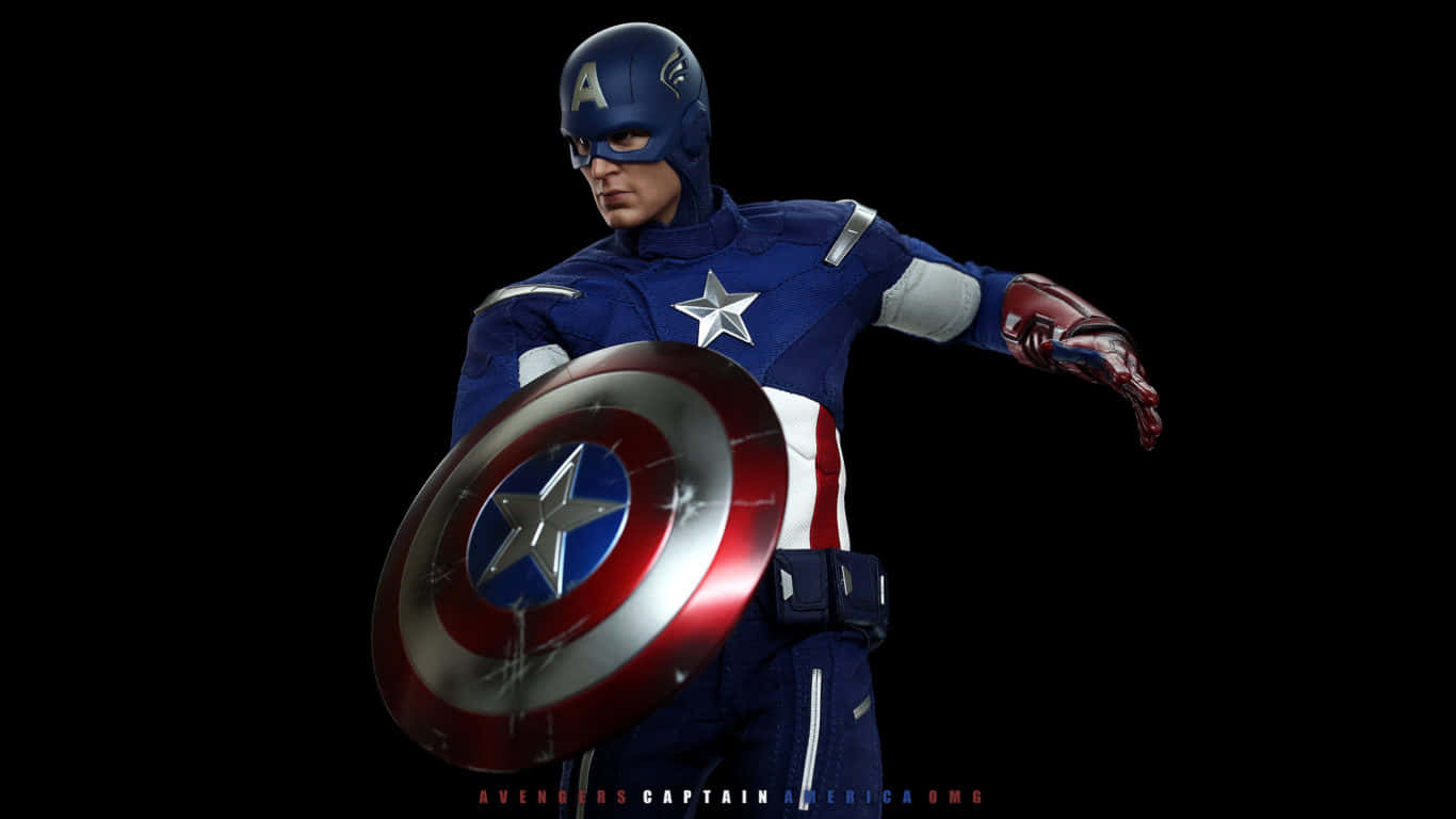 1366x768 Captain America Background Movie