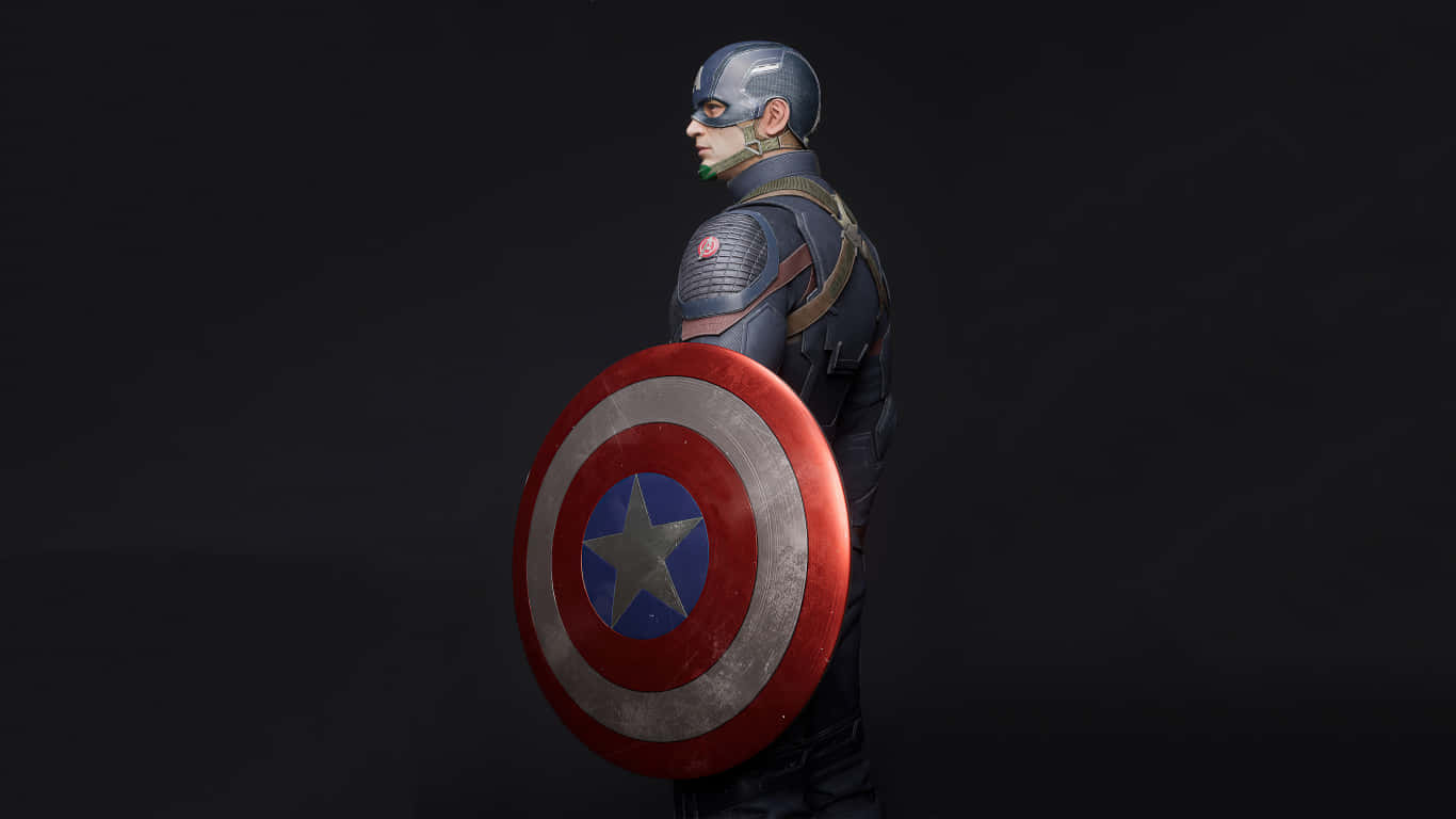 1366x768 Captain America Background Gray Suit