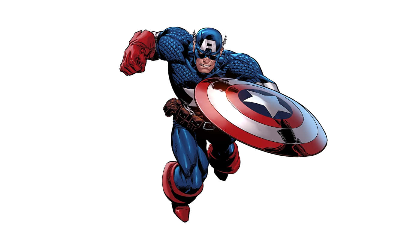 1366x768 Captain America Background Comics