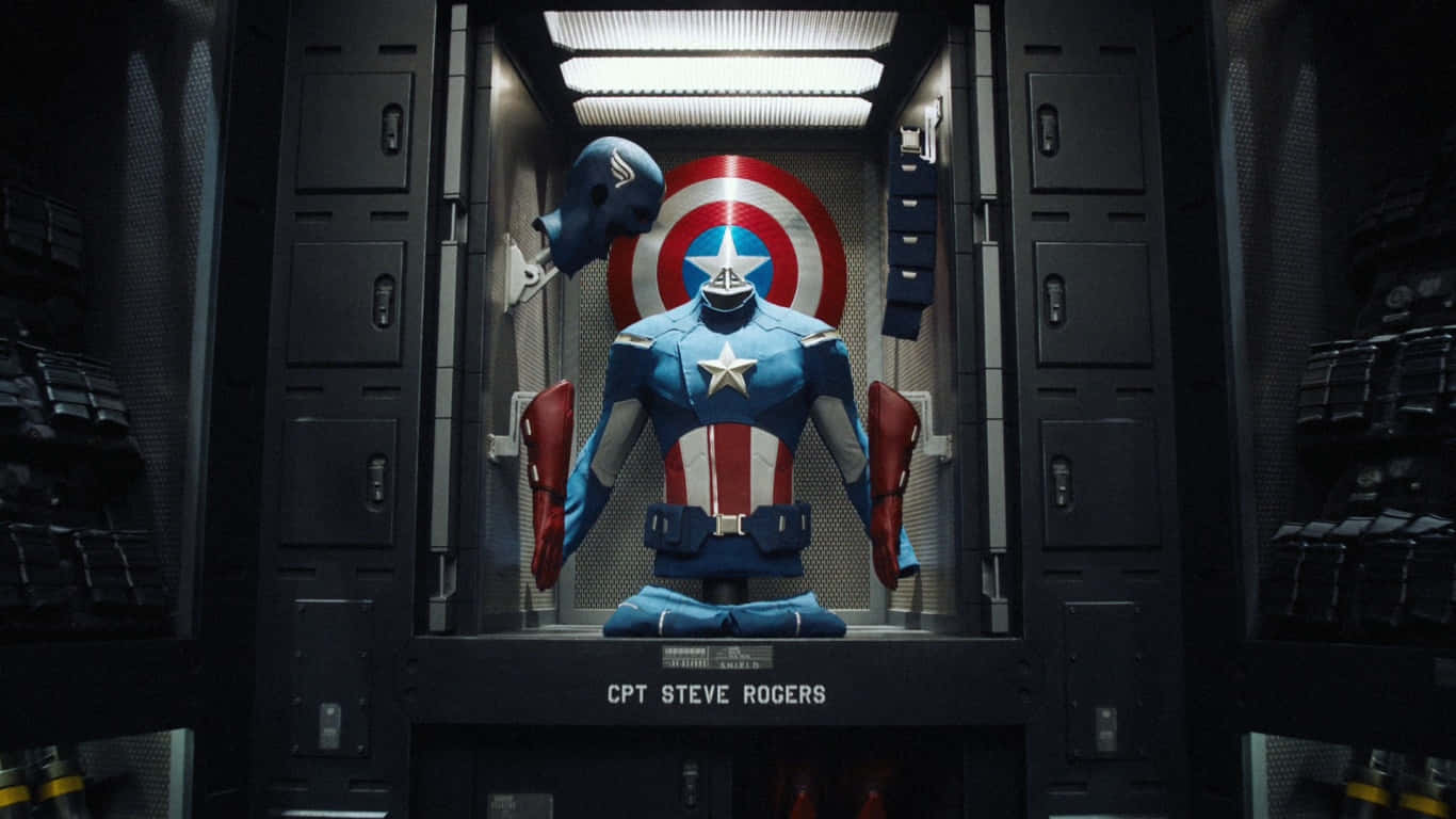 1366x768 Captain America Background Costume