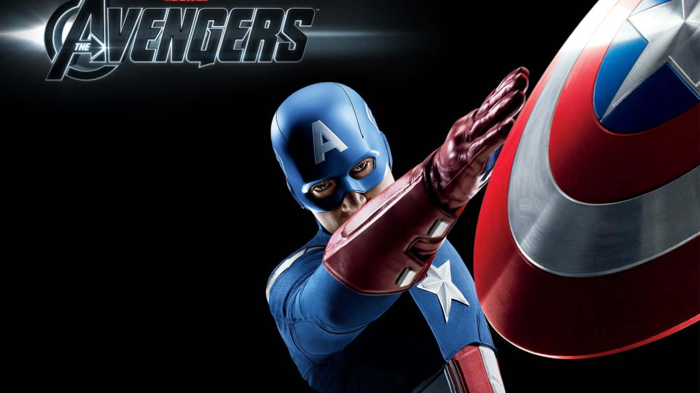 1366x768 Captain America Background Avengers Movie