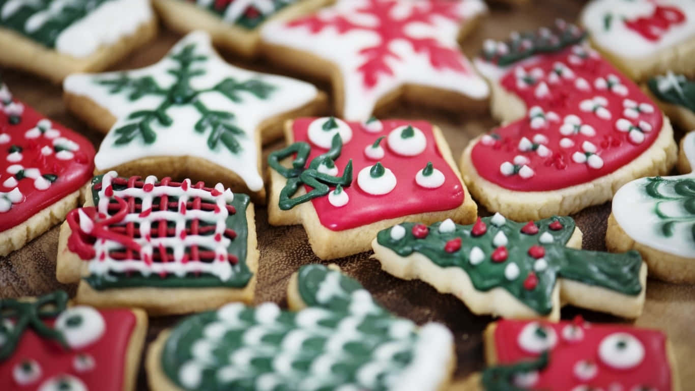 Christmas Cookies Decorated With Christmas Decorations