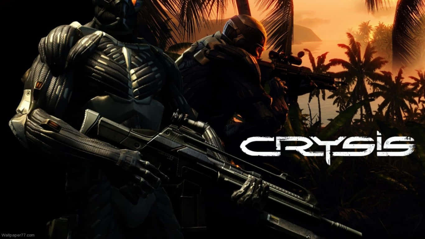 1366x768 Crysis 3 Background Tropical Jungle Soldiers