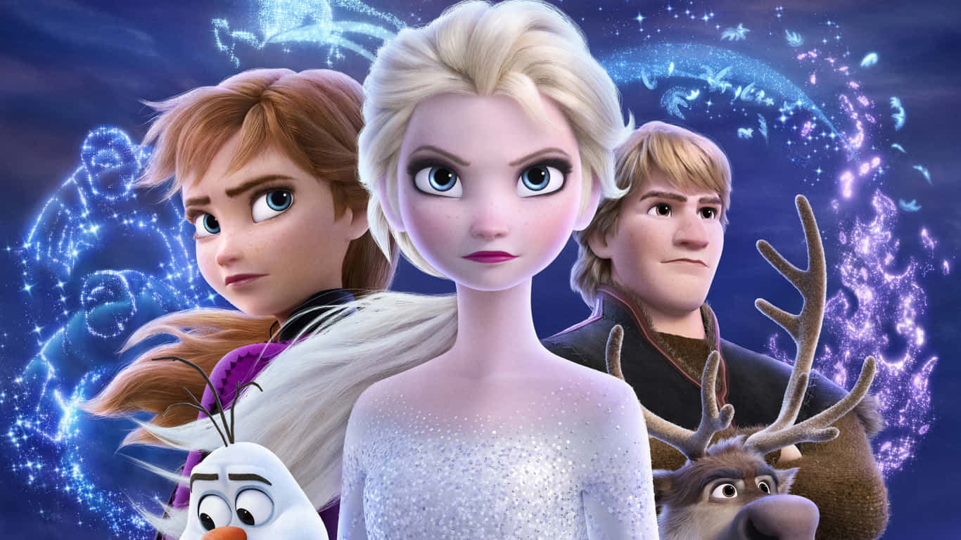 Frozen Ii Animated Movie 1366x768 Disney Background Poster Background
