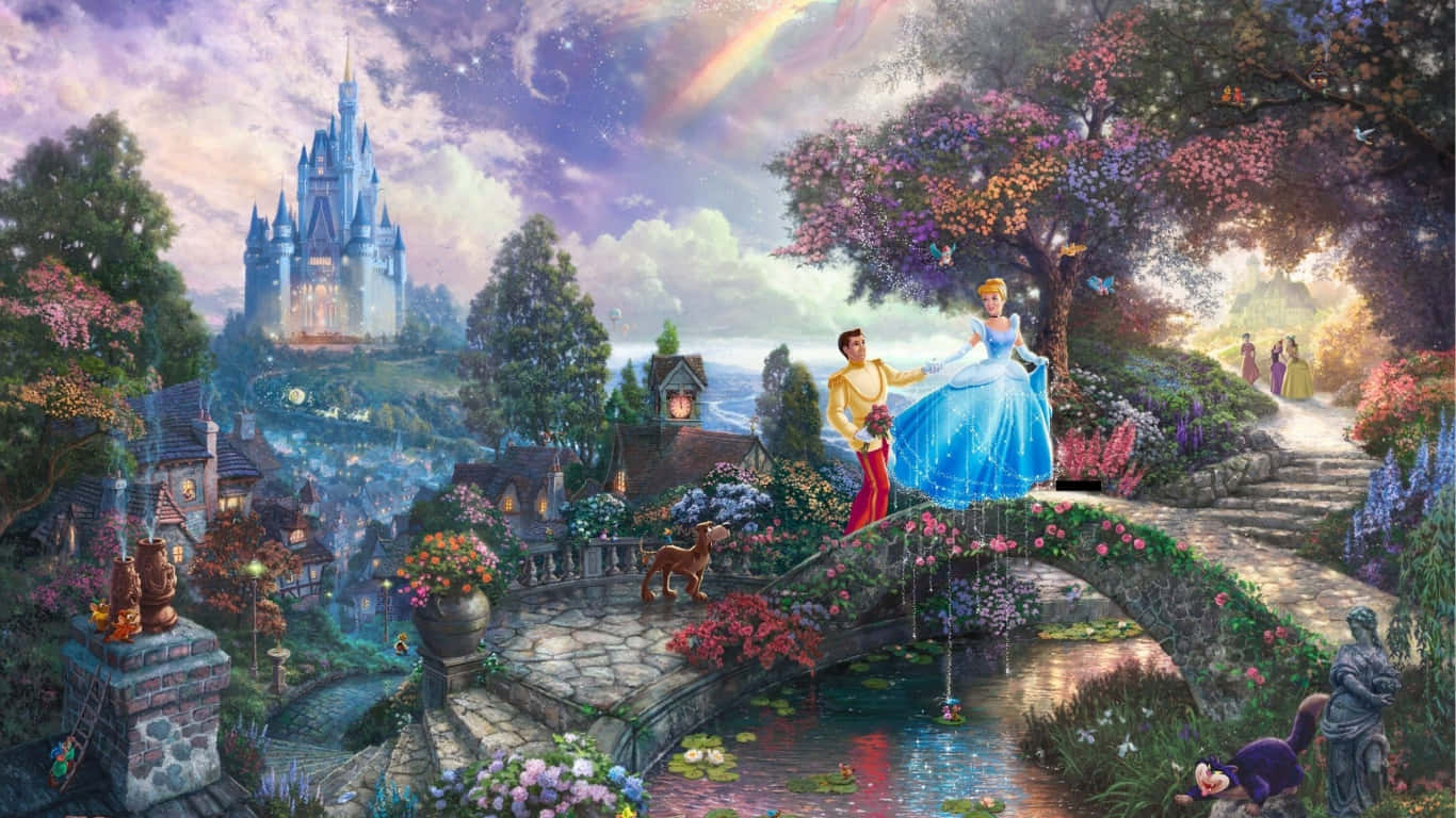 Nyd Magiske Verdener af Disney Tapet!