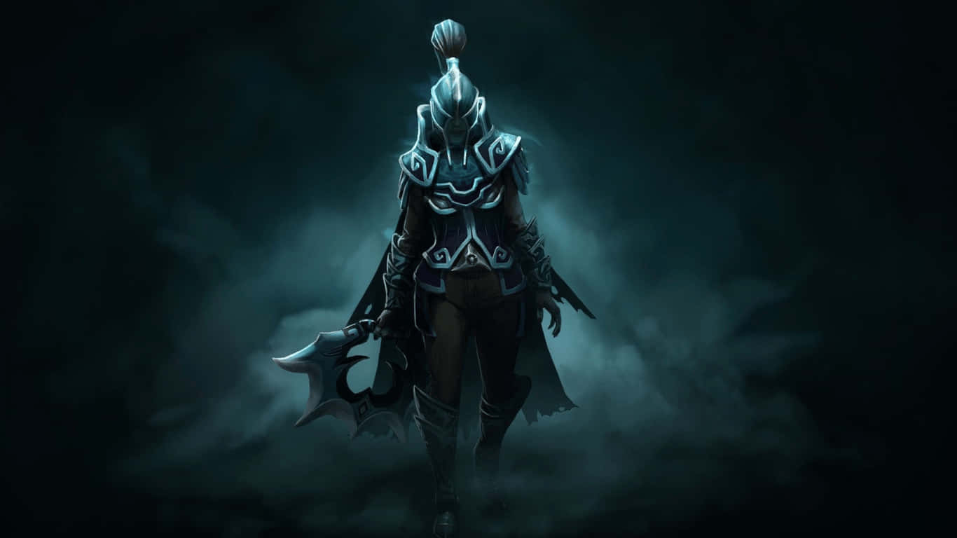a dark image of a female character in a dark environment