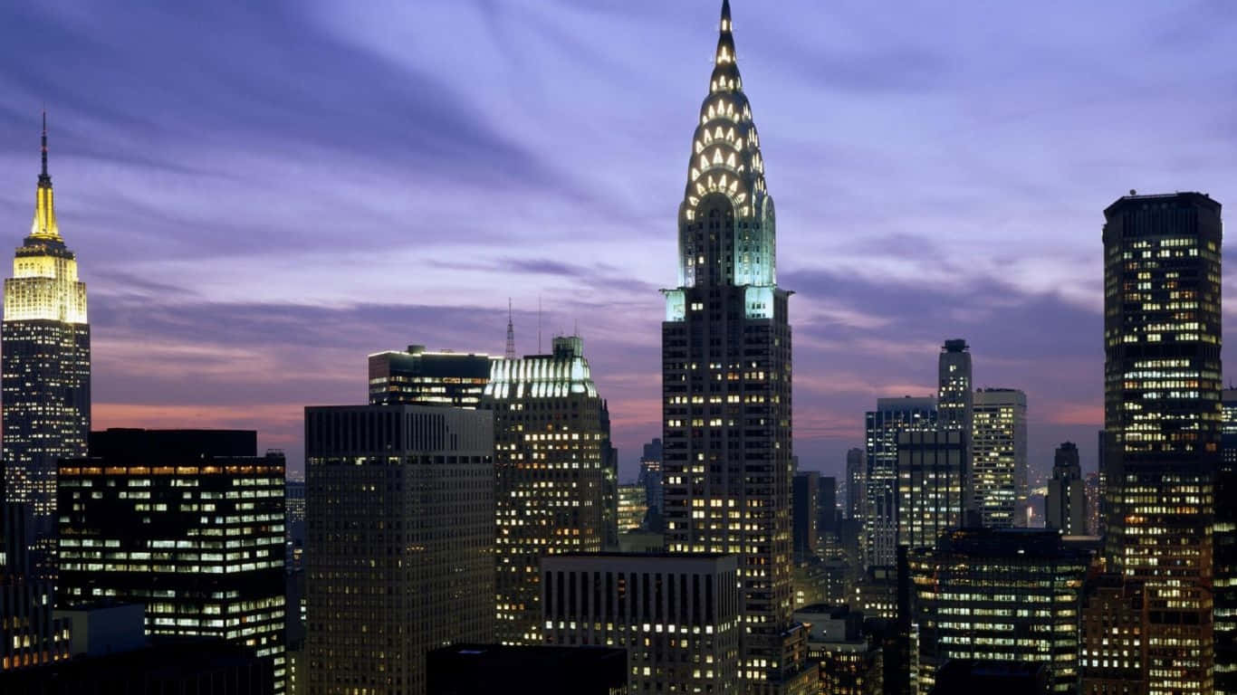 Elemblemático Empire State Building En La Ciudad De Nueva York.