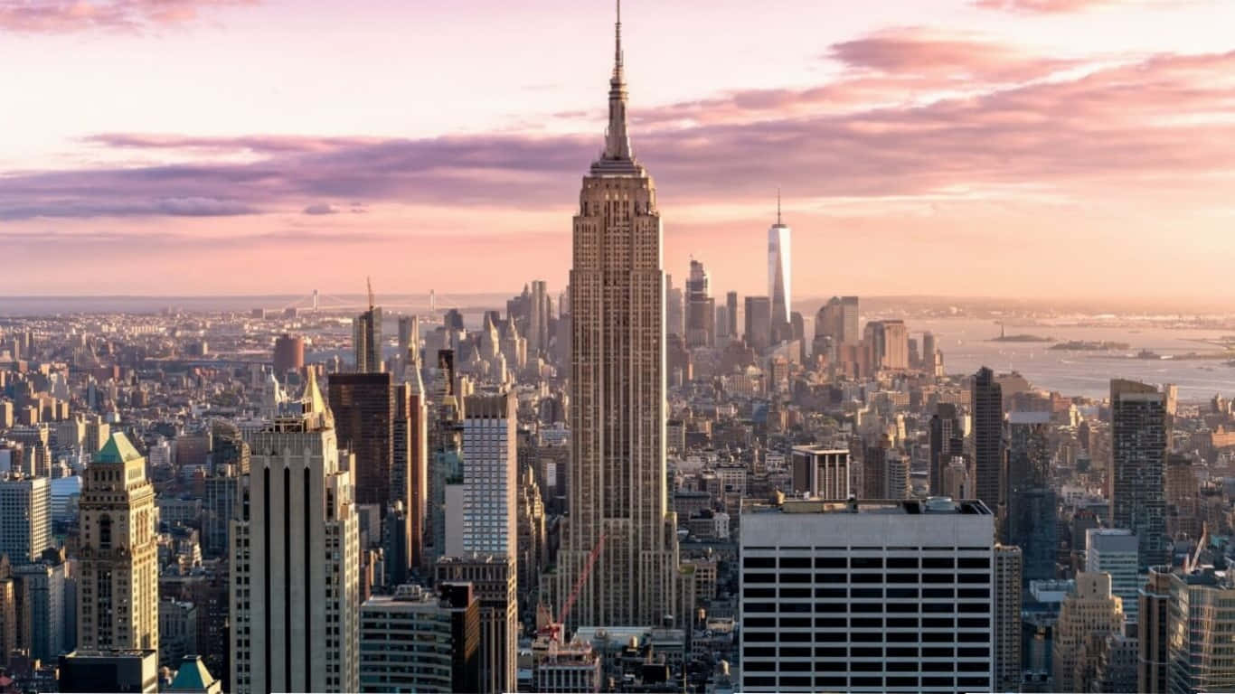 Vistaaerea Dell'iconico Empire State Building A New York, Usa.