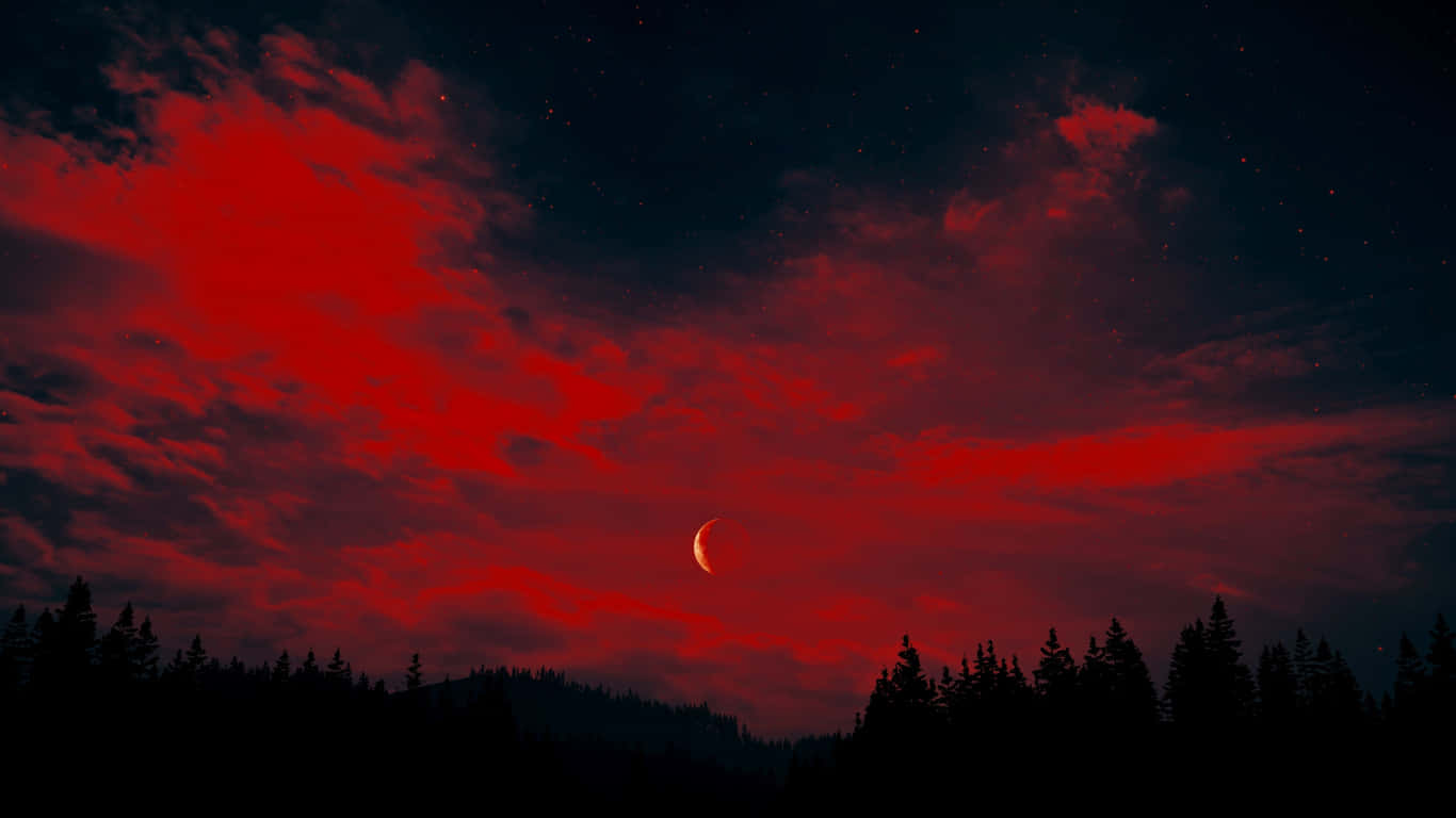 1366x768bakgrundsbild Far Cry 4 Blodröd Himmel